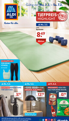 Leták ALDI SÜD Německo 2.2.-8.2.2026
