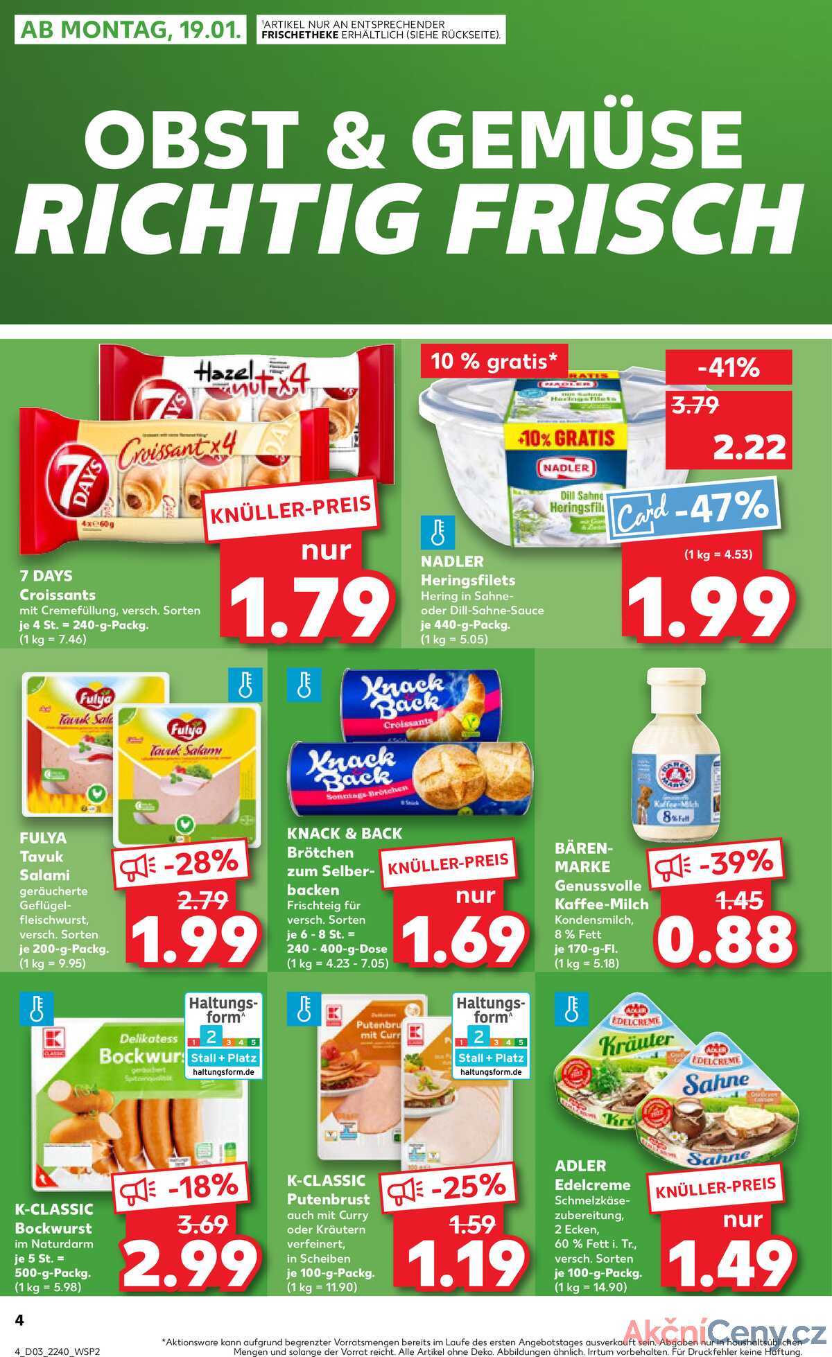 Leták Kaufland Německo 18.1.-21.1.2026 strana 4