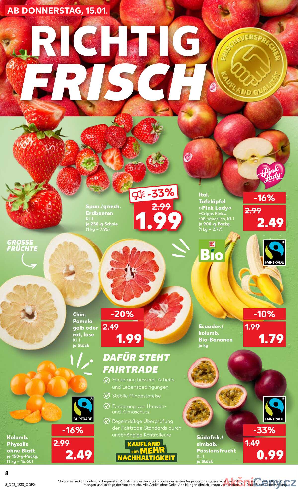 Leták Kaufland Německo 18.1.-21.1.2026 strana 8