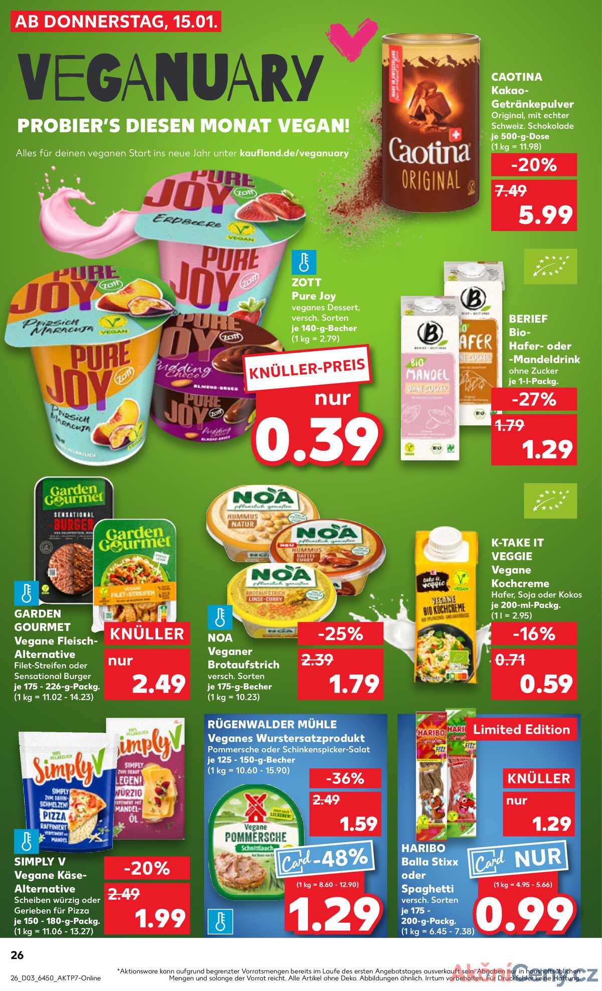 Leták Kaufland Německo 18.1.-21.1.2026 strana 26