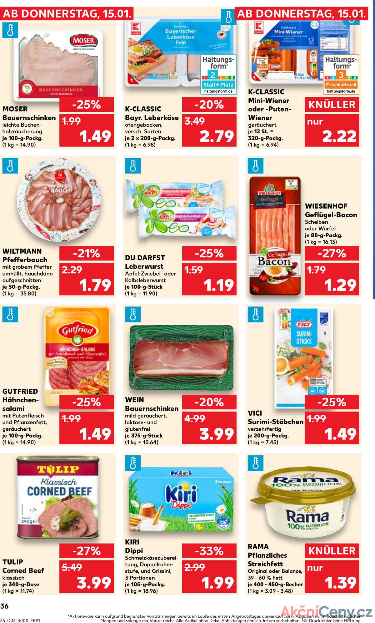 Leták Kaufland Německo 18.1.-21.1.2026 strana 36