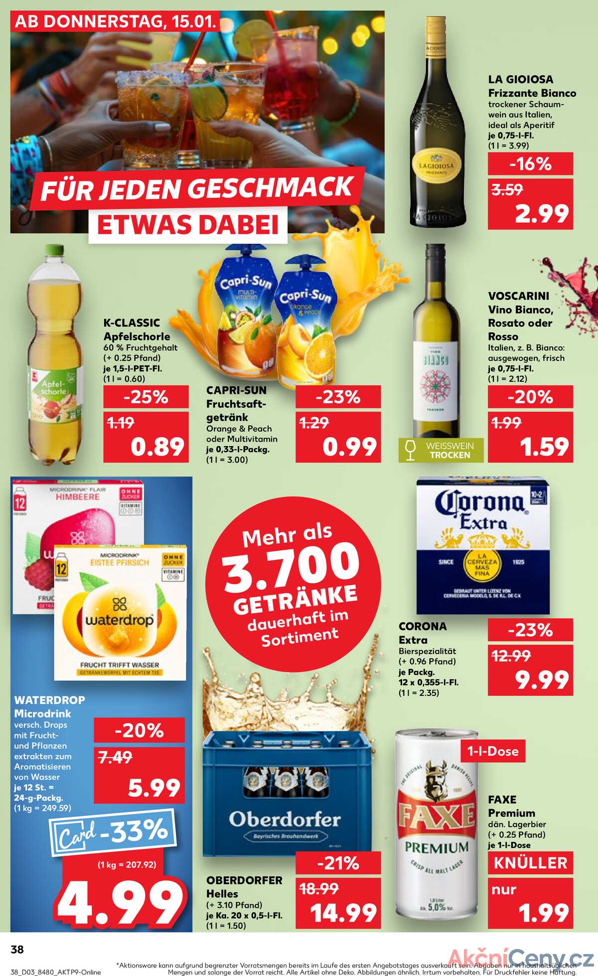 Leták Kaufland Německo 18.1.-21.1.2026 strana 38