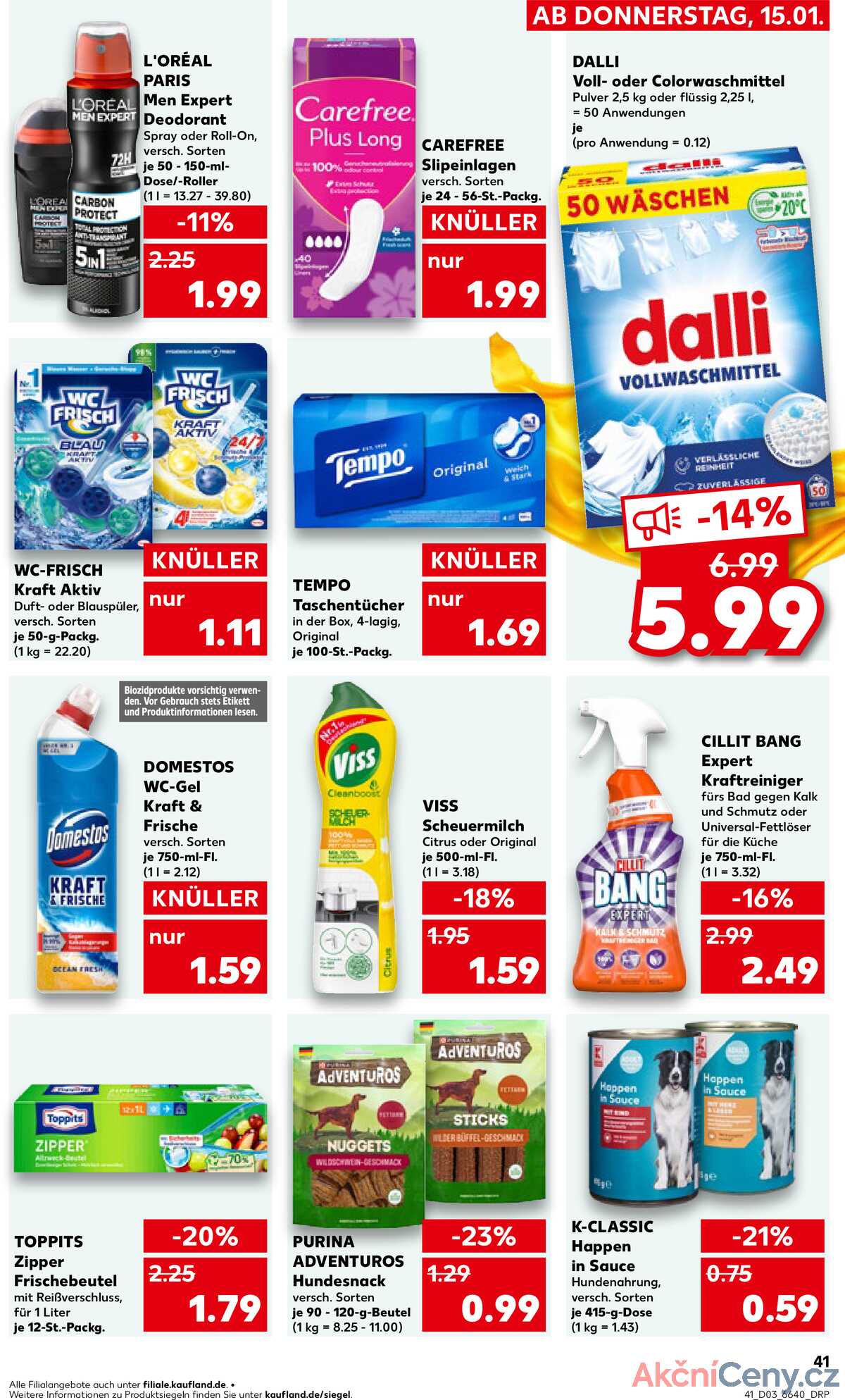 Leták Kaufland Německo 18.1.-21.1.2026 strana 41