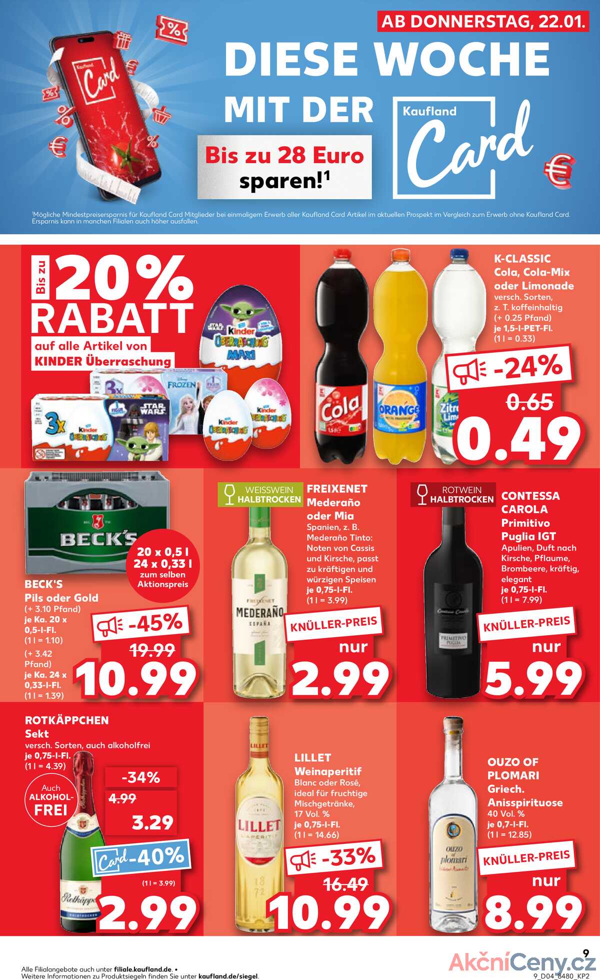 Leták Kaufland Německo 22.1.-28.1.2026 strana 9