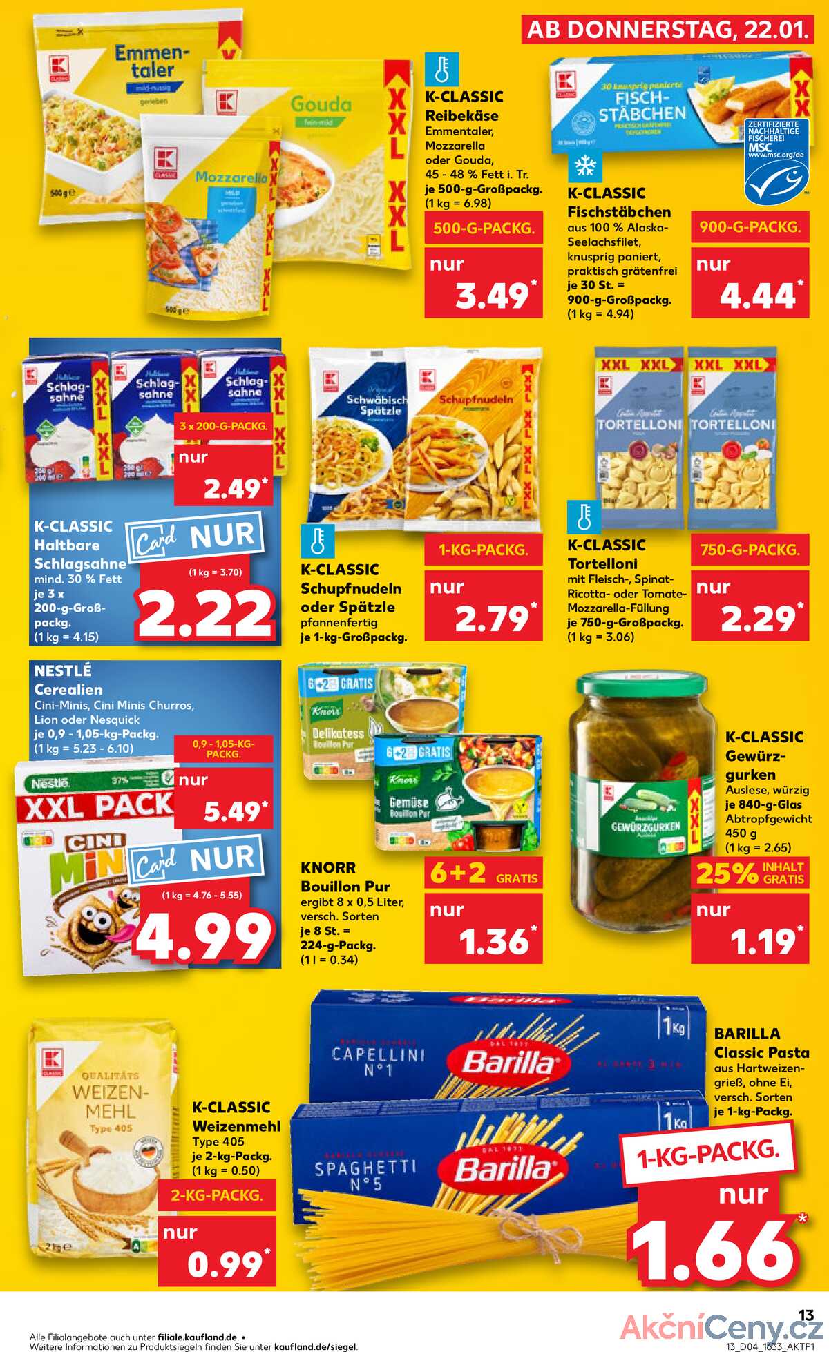 Leták Kaufland Německo 22.1.-28.1.2026 strana 13