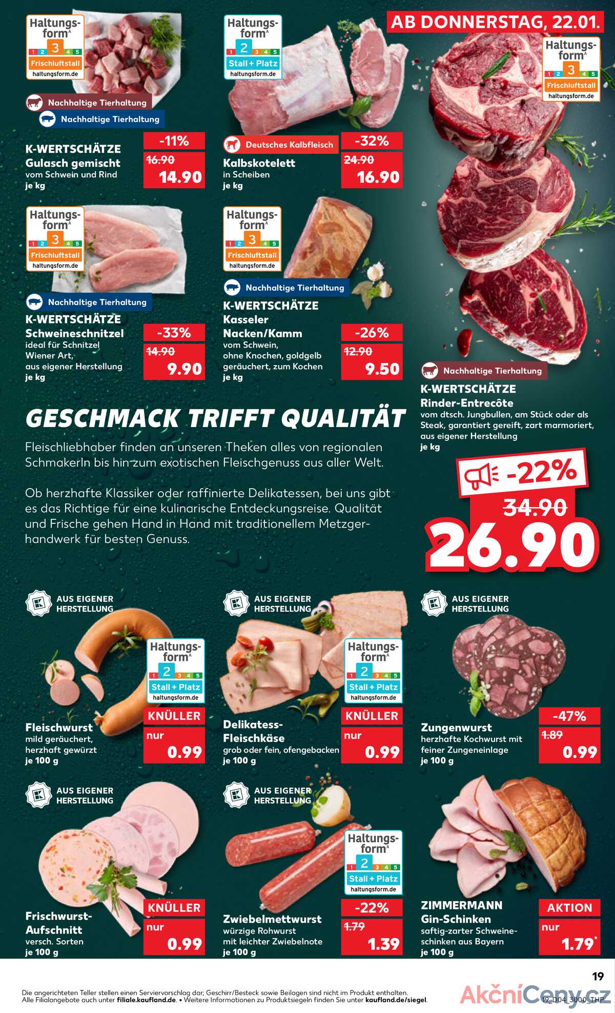 Leták Kaufland Německo 22.1.-28.1.2026 strana 19