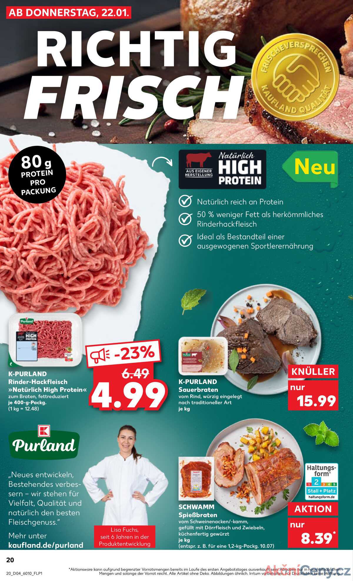 Leták Kaufland Německo 22.1.-28.1.2026 strana 20