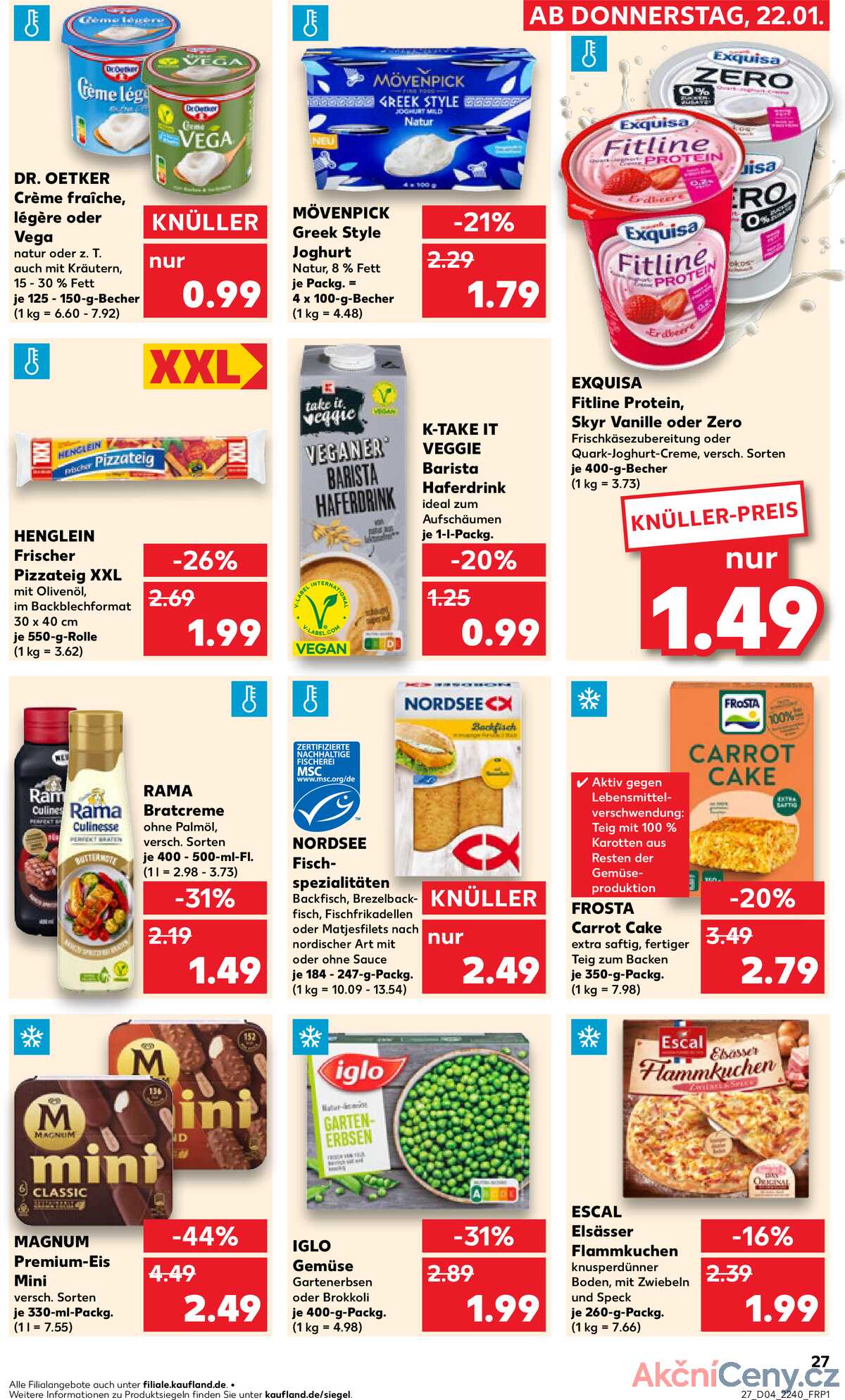 Leták Kaufland Německo 22.1.-28.1.2026 strana 27