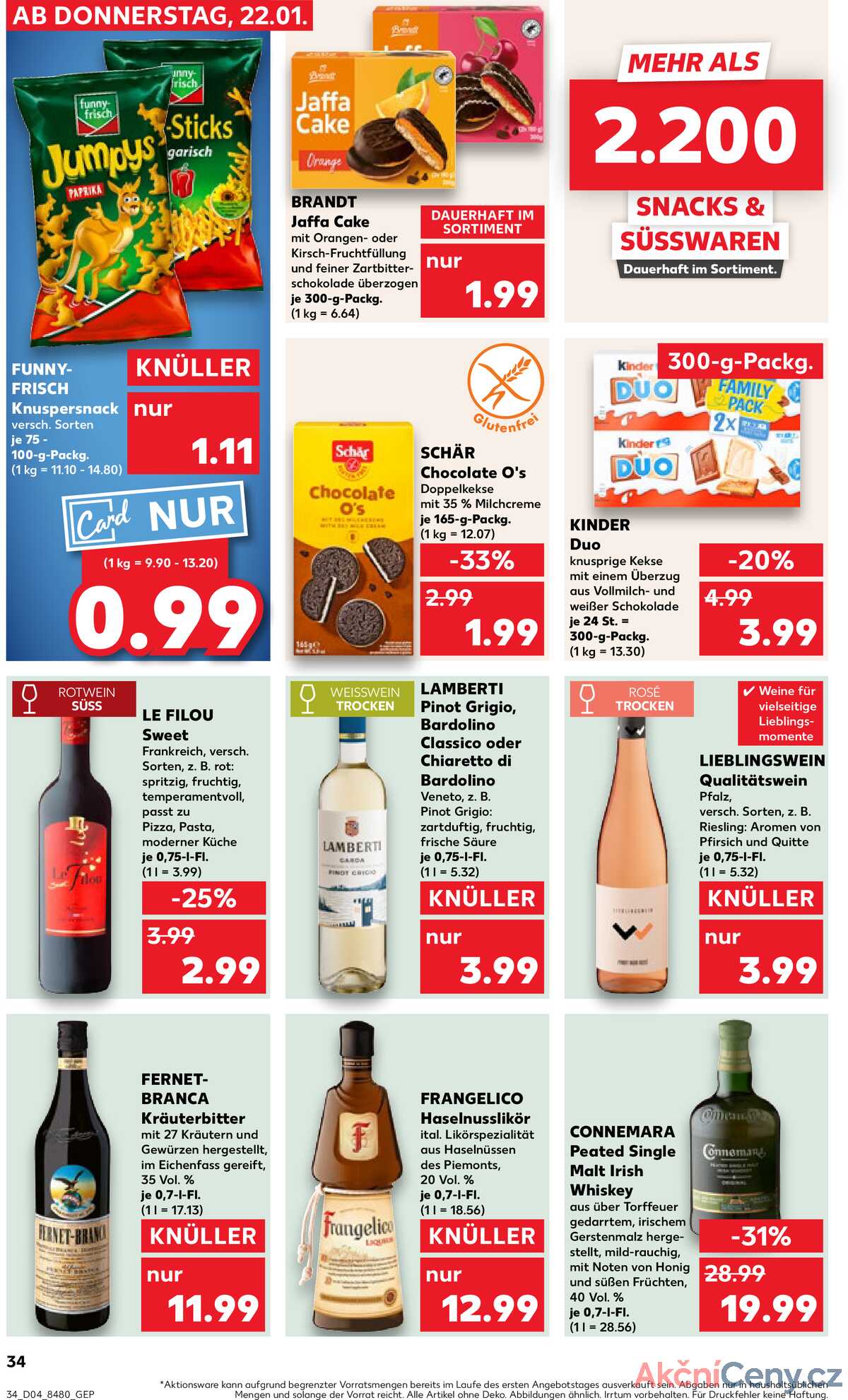 Leták Kaufland Německo 22.1.-28.1.2026 strana 34