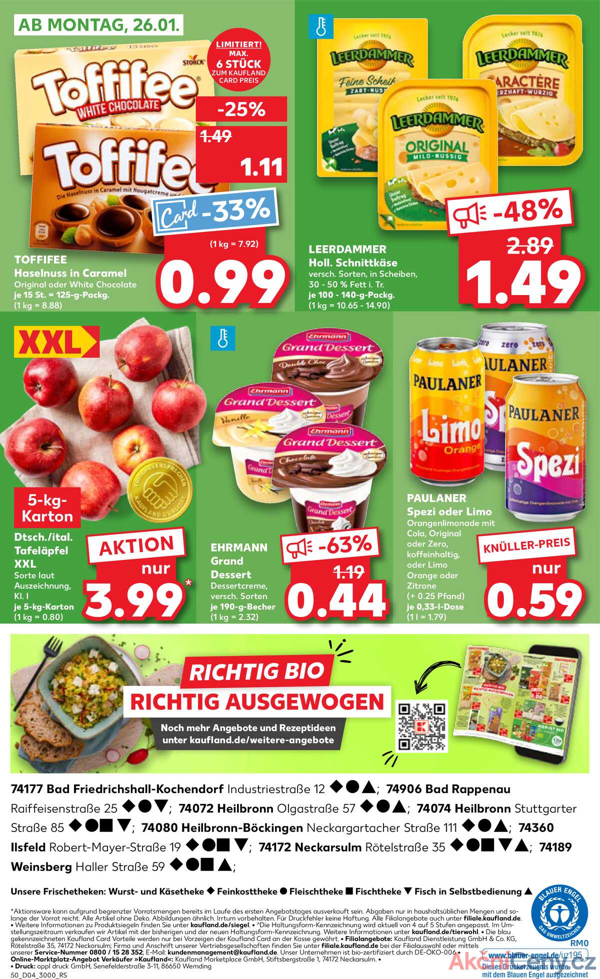 Leták Kaufland Německo 22.1.-28.1.2026 strana 50