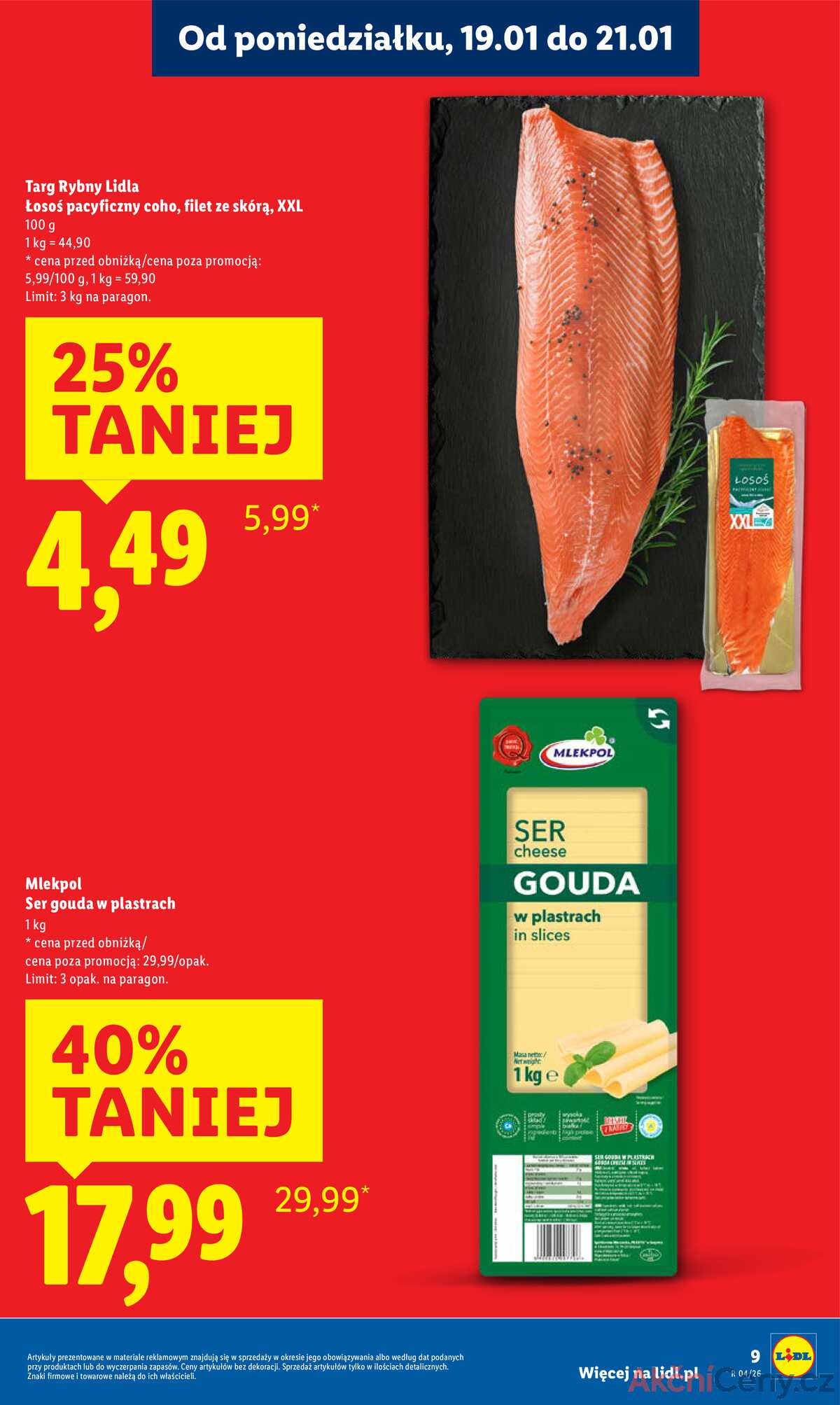 Leták Lidl Polsko 19.1.-21.1.2026 strana 9