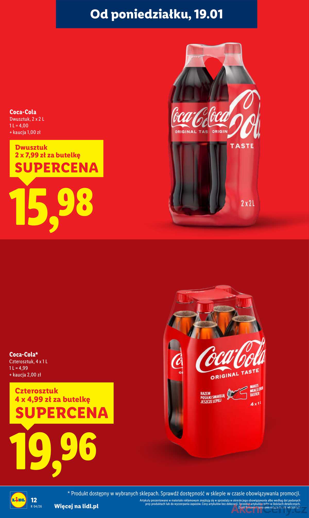 Leták Lidl Polsko 19.1.-21.1.2026 strana 12