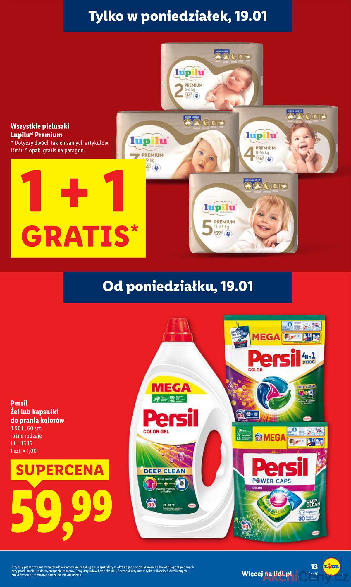 Leták Lidl Polsko 19.1.-21.1.2026 strana 13