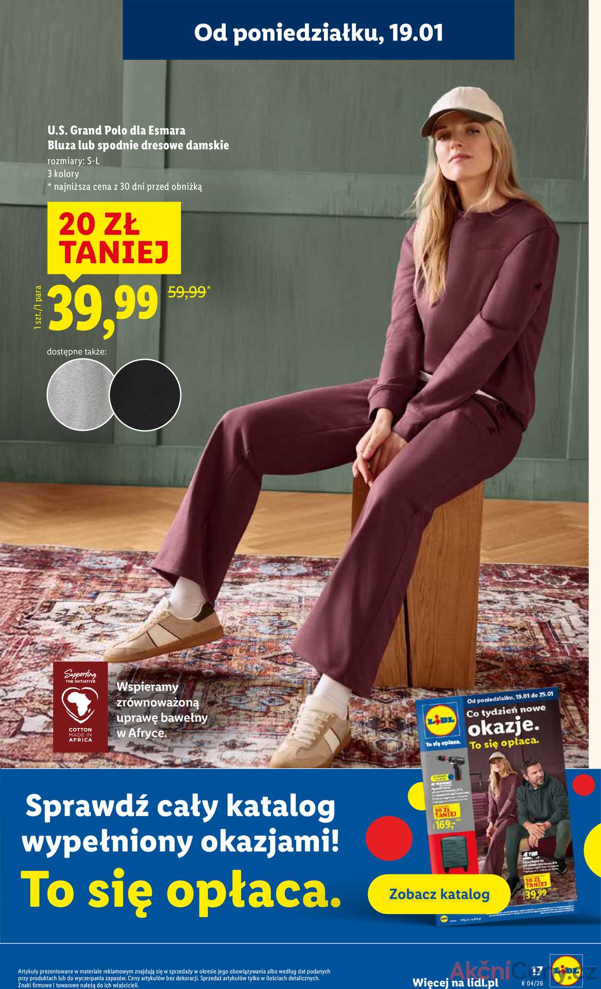 Leták Lidl Polsko 19.1.-21.1.2026 strana 17
