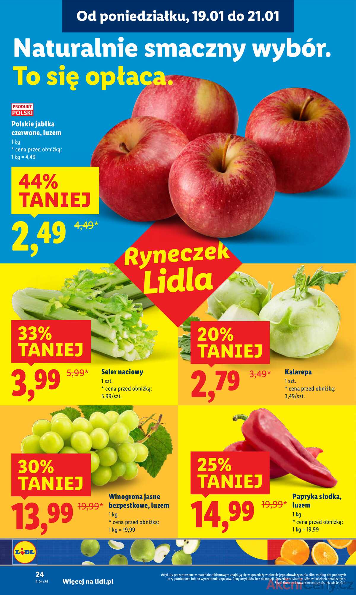 Leták Lidl Polsko 19.1.-21.1.2026 strana 24