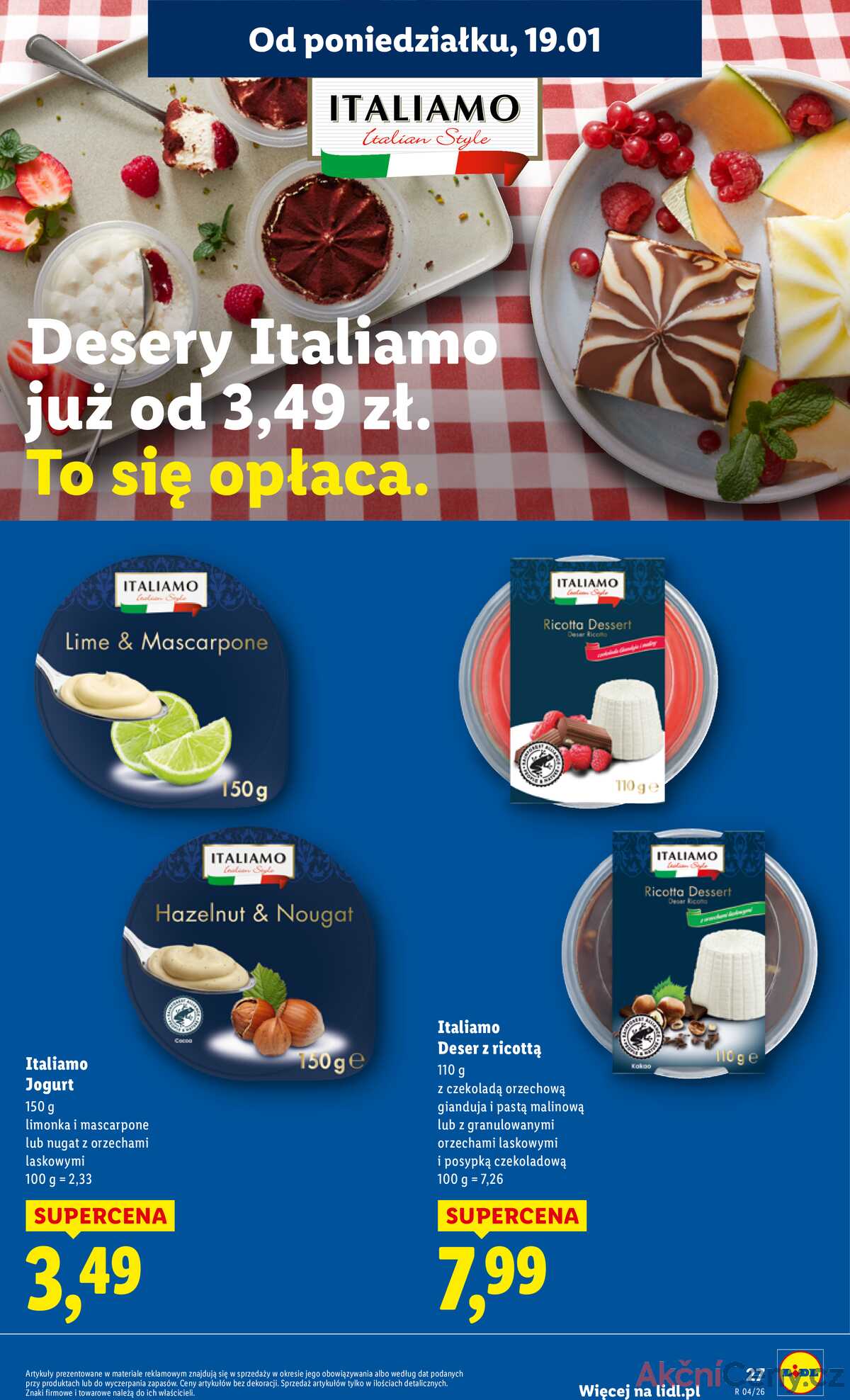 Leták Lidl Polsko 19.1.-21.1.2026 strana 27