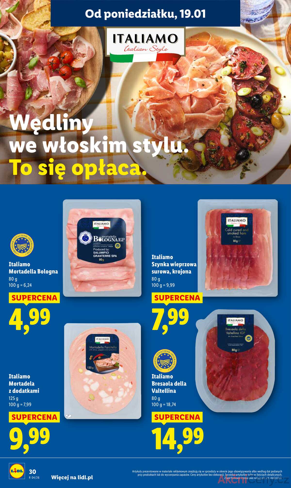 Leták Lidl Polsko 19.1.-21.1.2026 strana 30