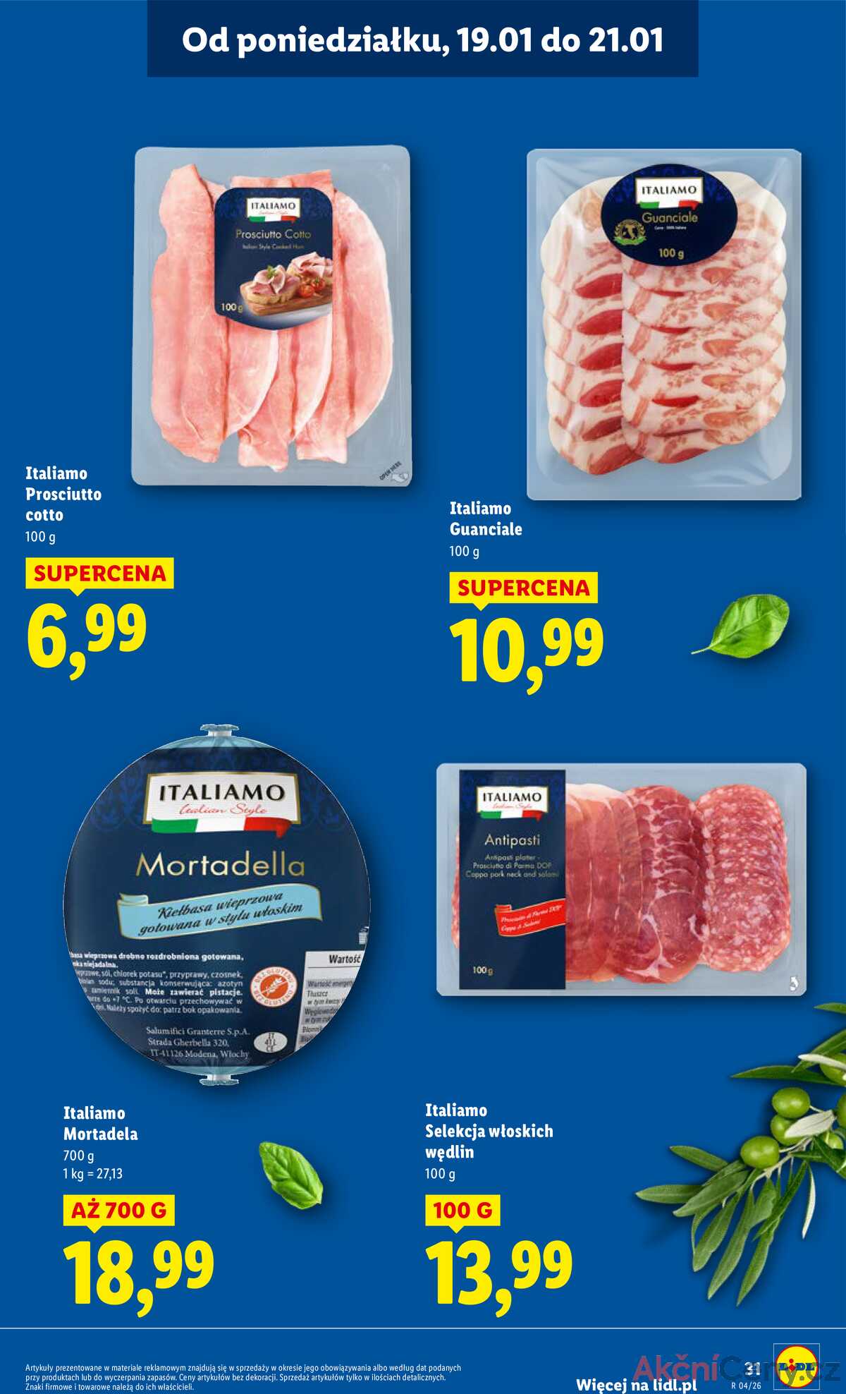 Leták Lidl Polsko 19.1.-21.1.2026 strana 31