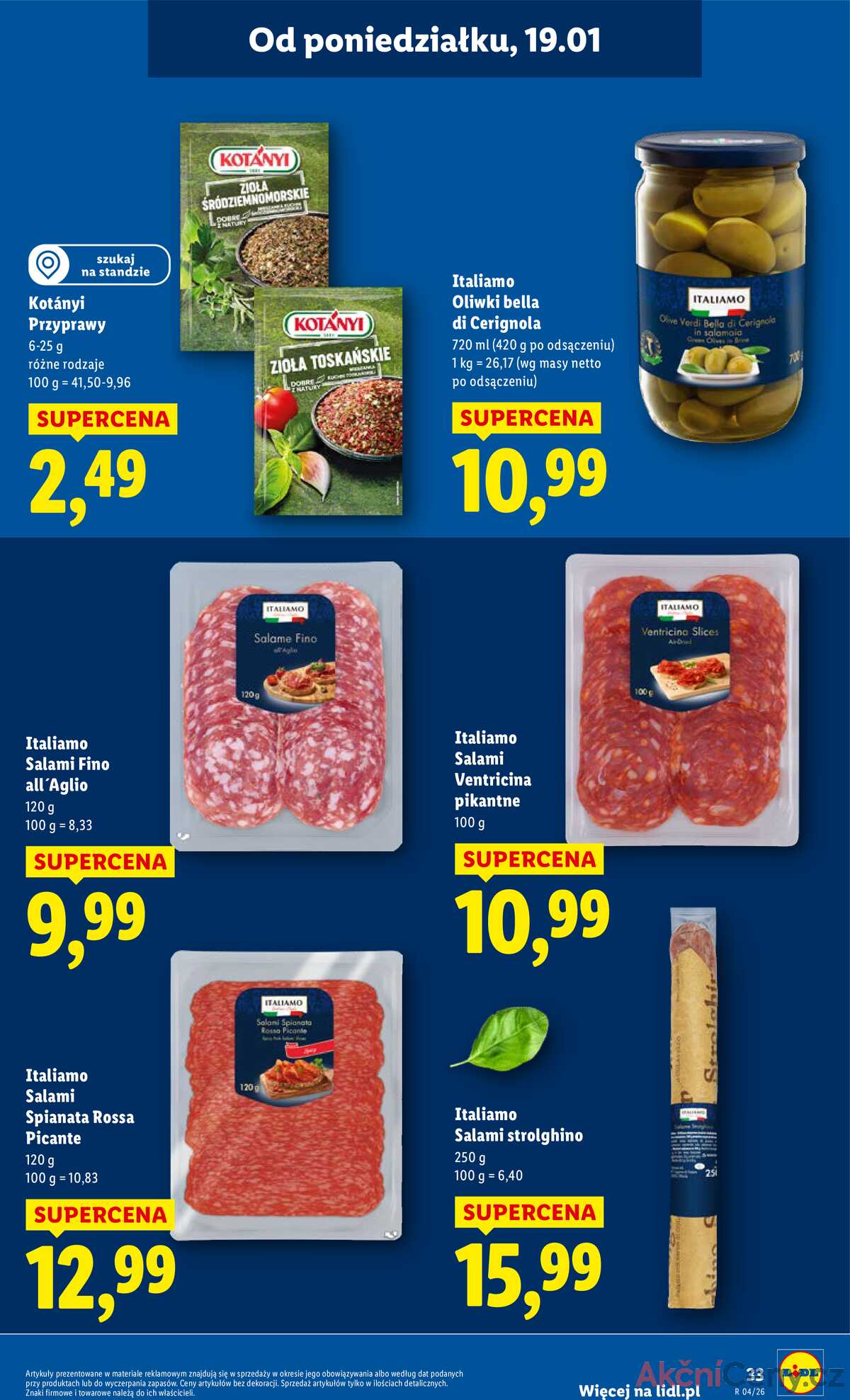 Leták Lidl Polsko 19.1.-21.1.2026 strana 33