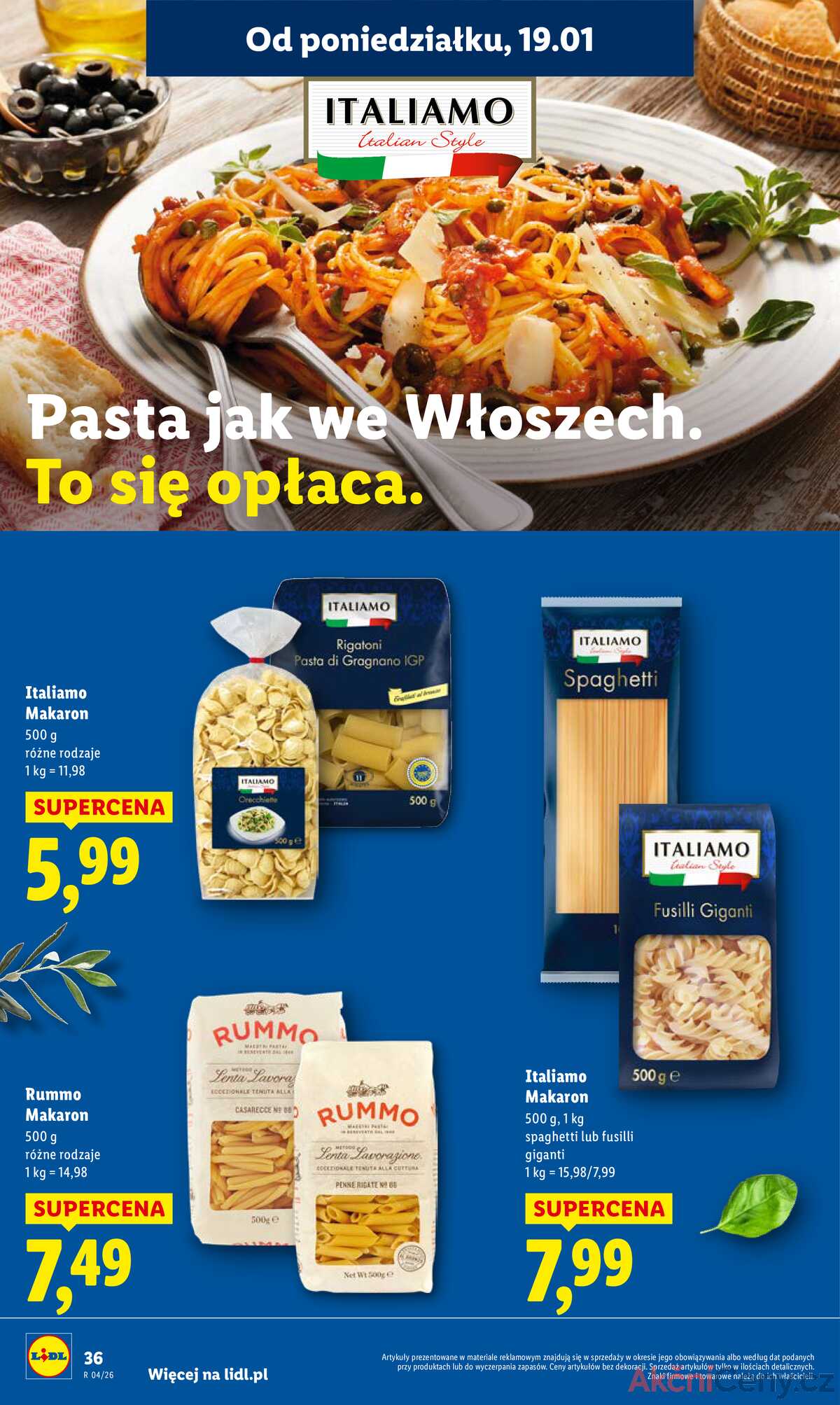 Leták Lidl Polsko 19.1.-21.1.2026 strana 36