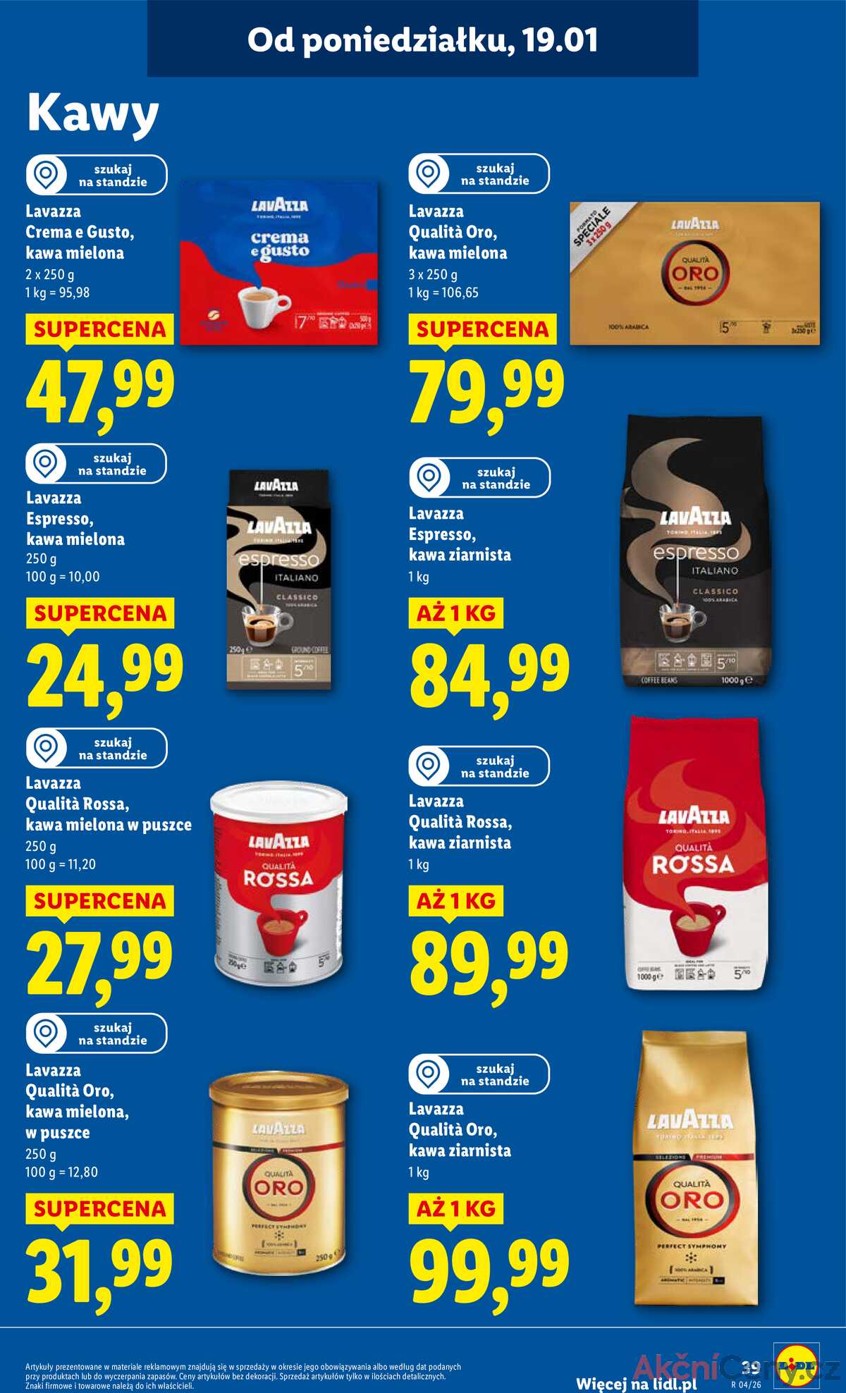 Leták Lidl Polsko 19.1.-21.1.2026 strana 39