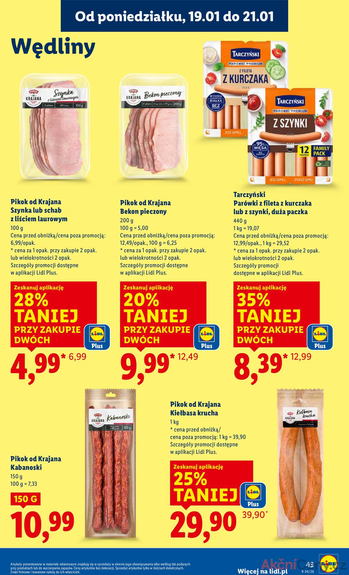 Leták Lidl Polsko 19.1.-21.1.2026 strana 43