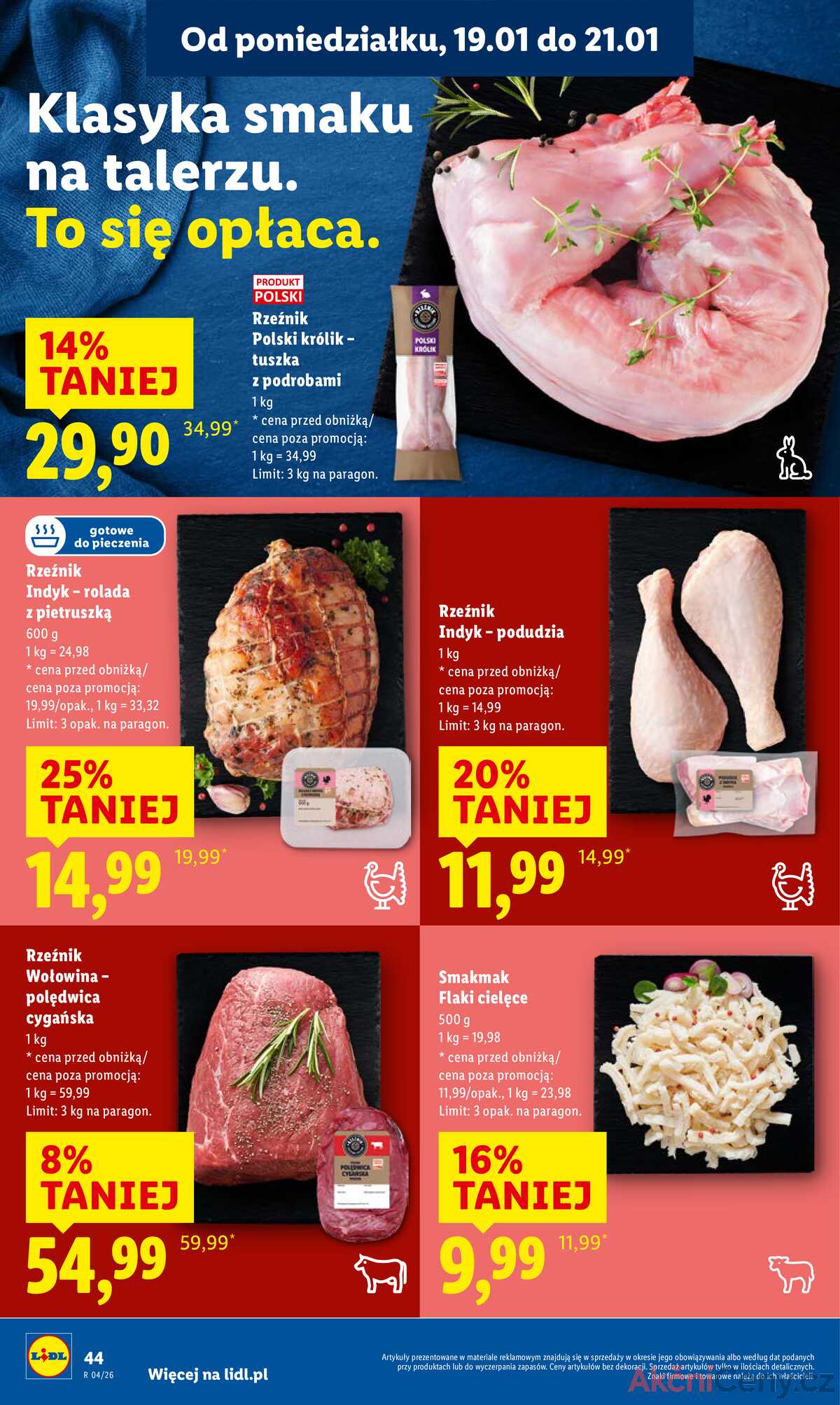 Leták Lidl Polsko 19.1.-21.1.2026 strana 44