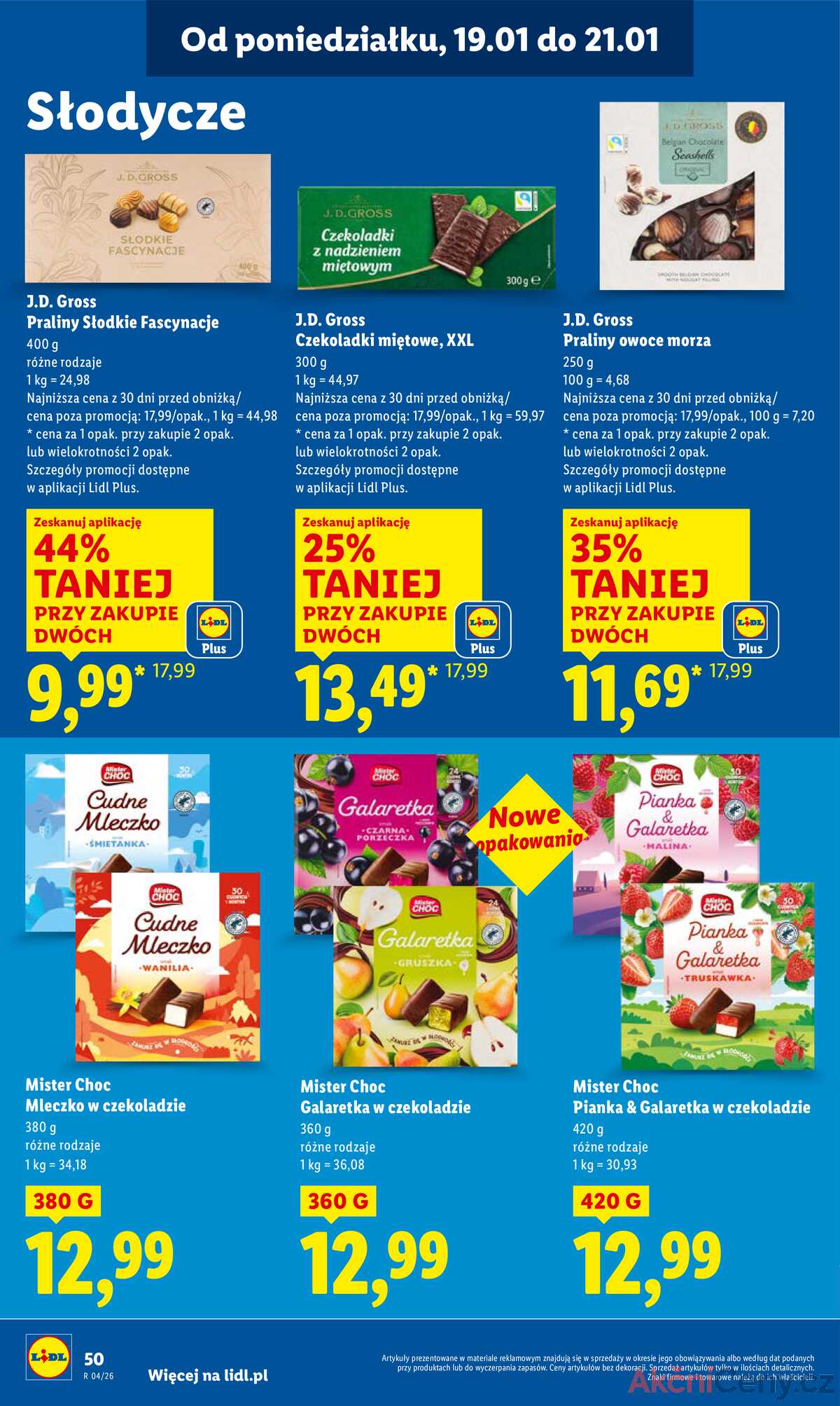 Leták Lidl Polsko 19.1.-21.1.2026 strana 50