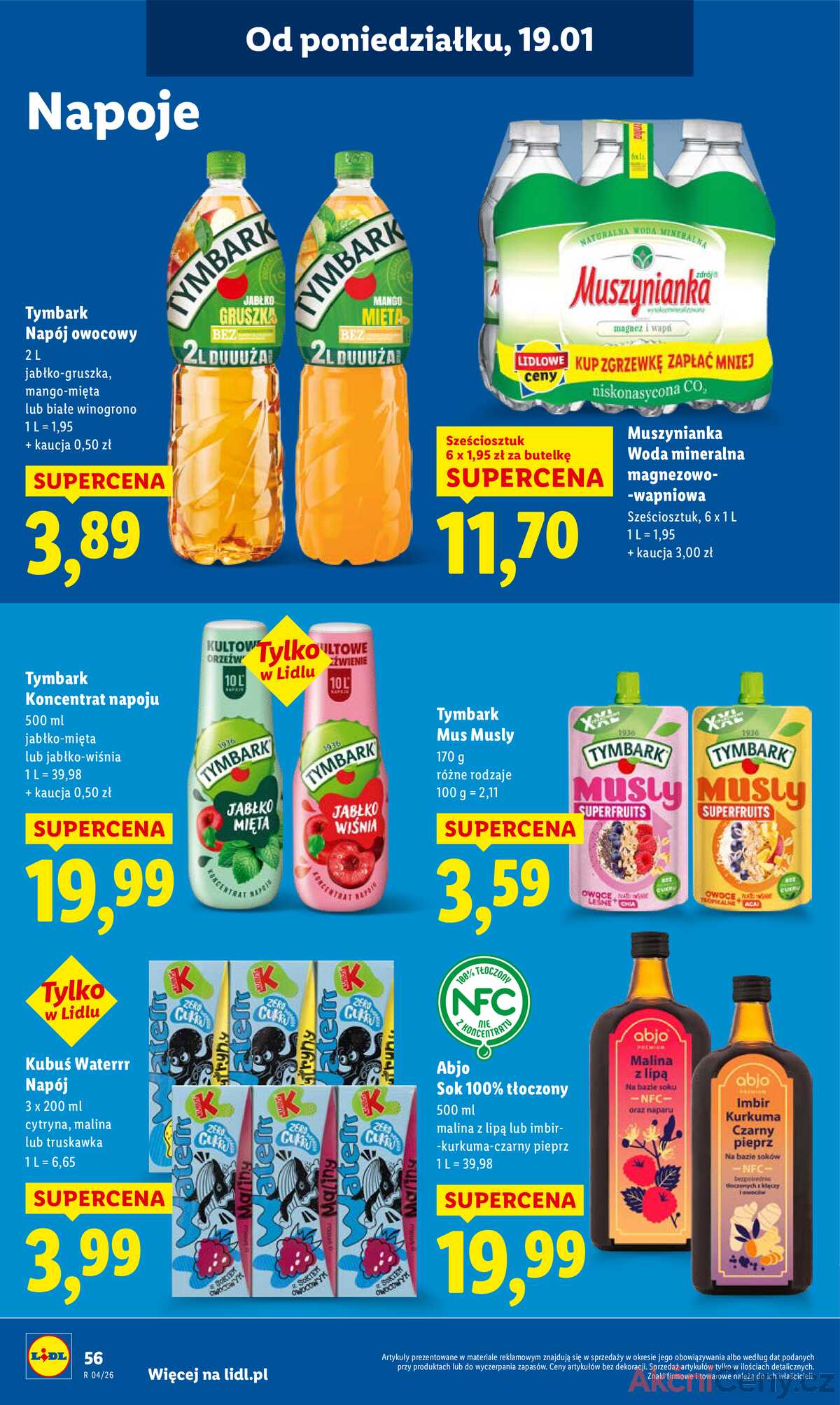 Leták Lidl Polsko 19.1.-21.1.2026 strana 56