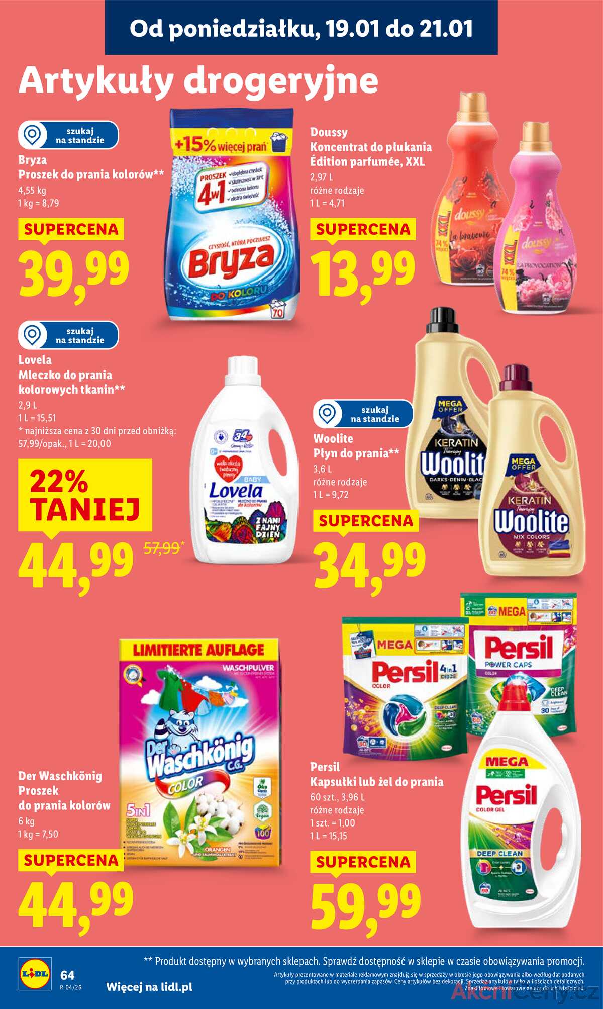 Leták Lidl Polsko 19.1.-21.1.2026 strana 64