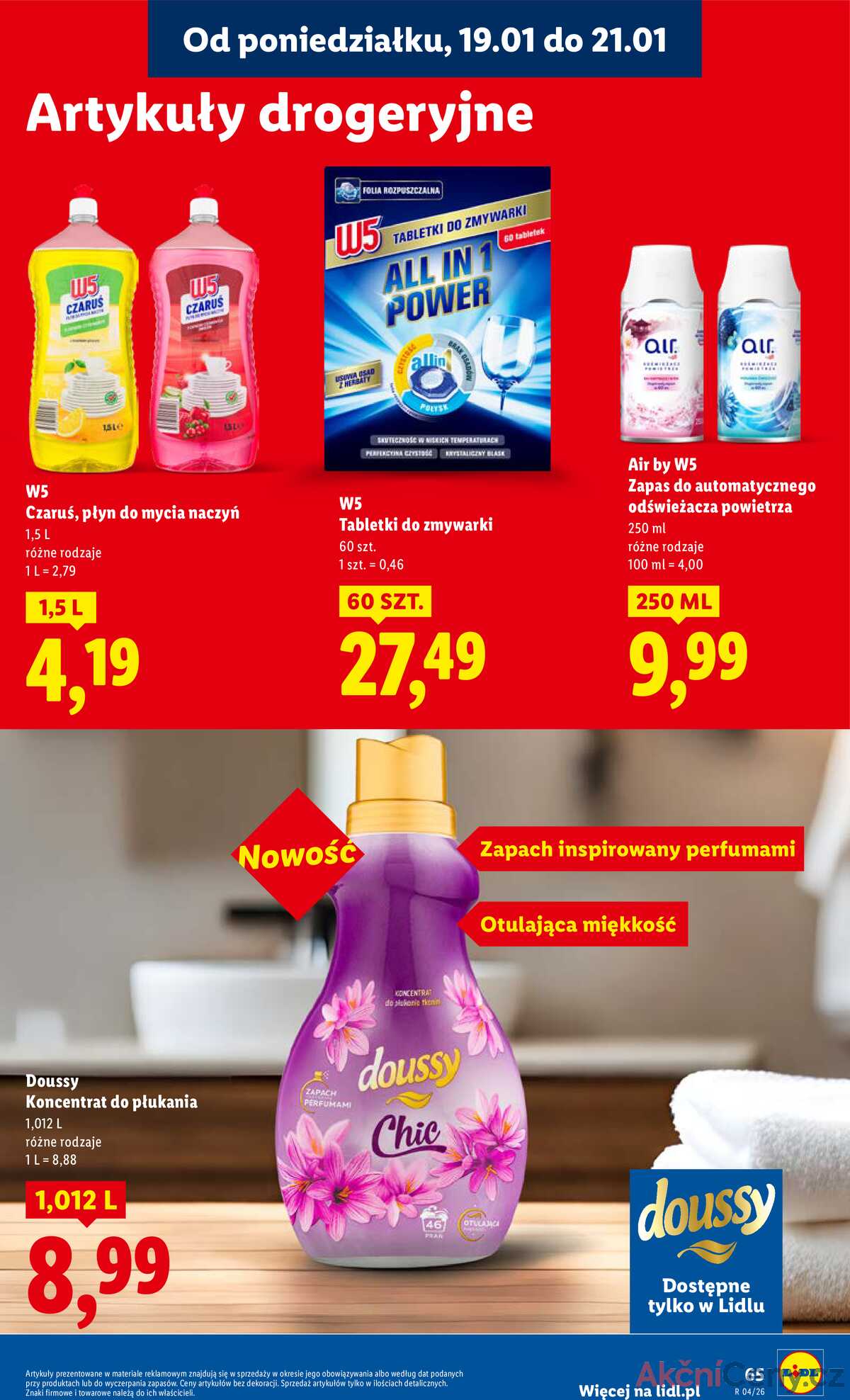 Leták Lidl Polsko 19.1.-21.1.2026 strana 65