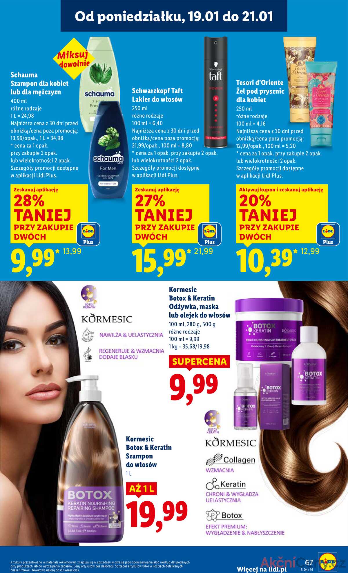 Leták Lidl Polsko 19.1.-21.1.2026 strana 67