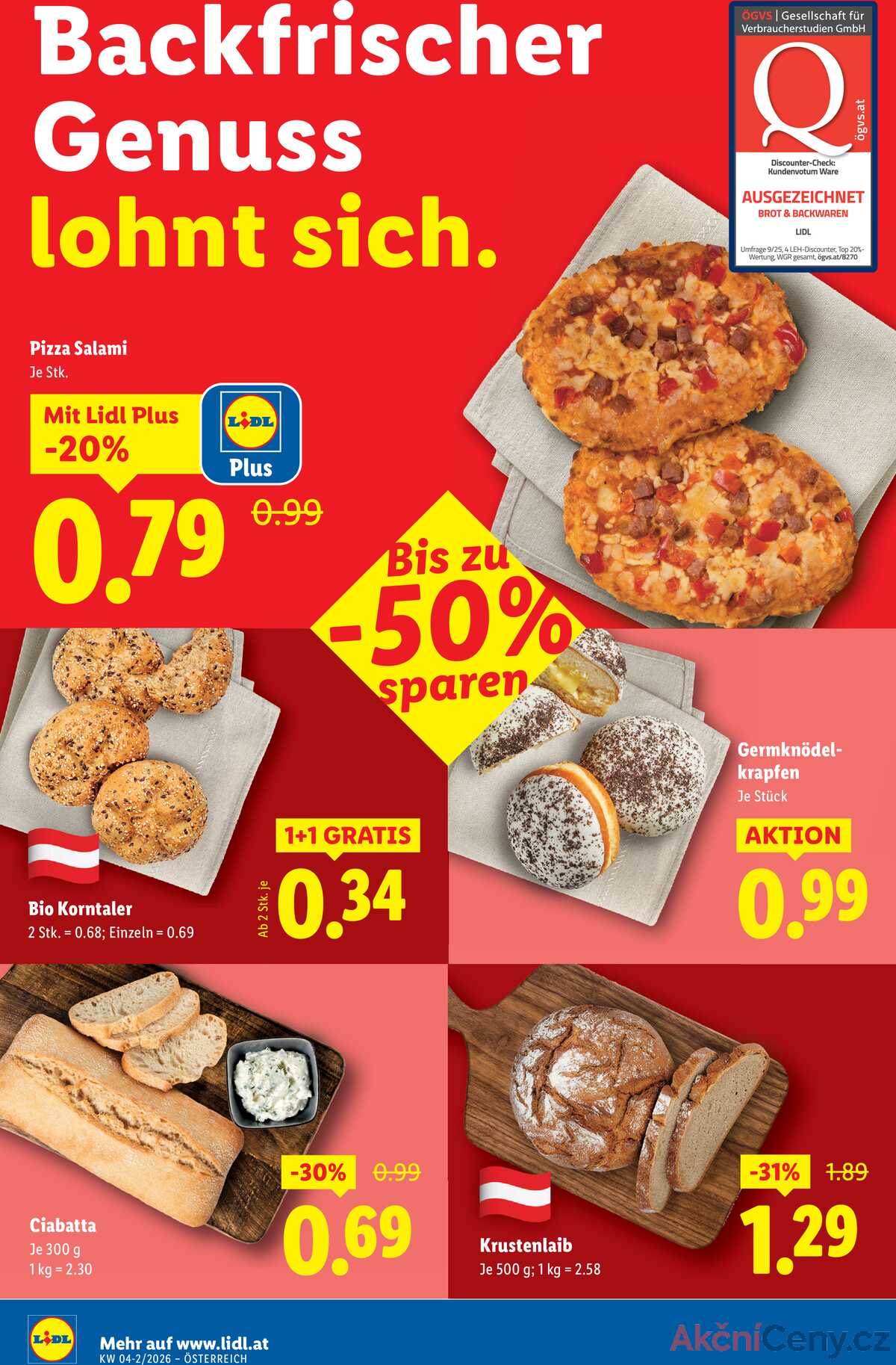 Leták Lidl Rakousko 22.1.-28.1.2026 strana 8