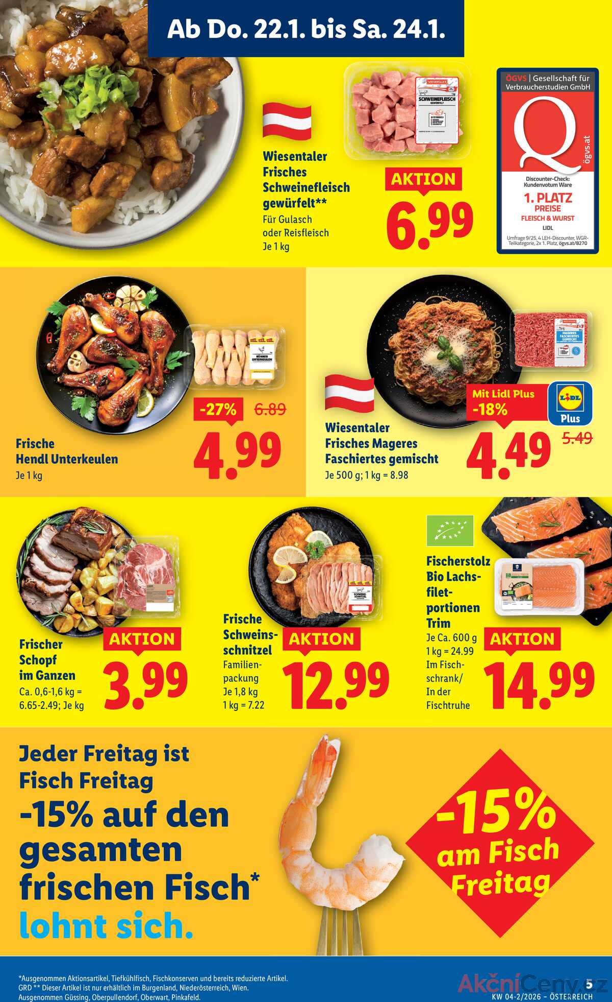 Leták Lidl Rakousko 22.1.-28.1.2026 strana 9