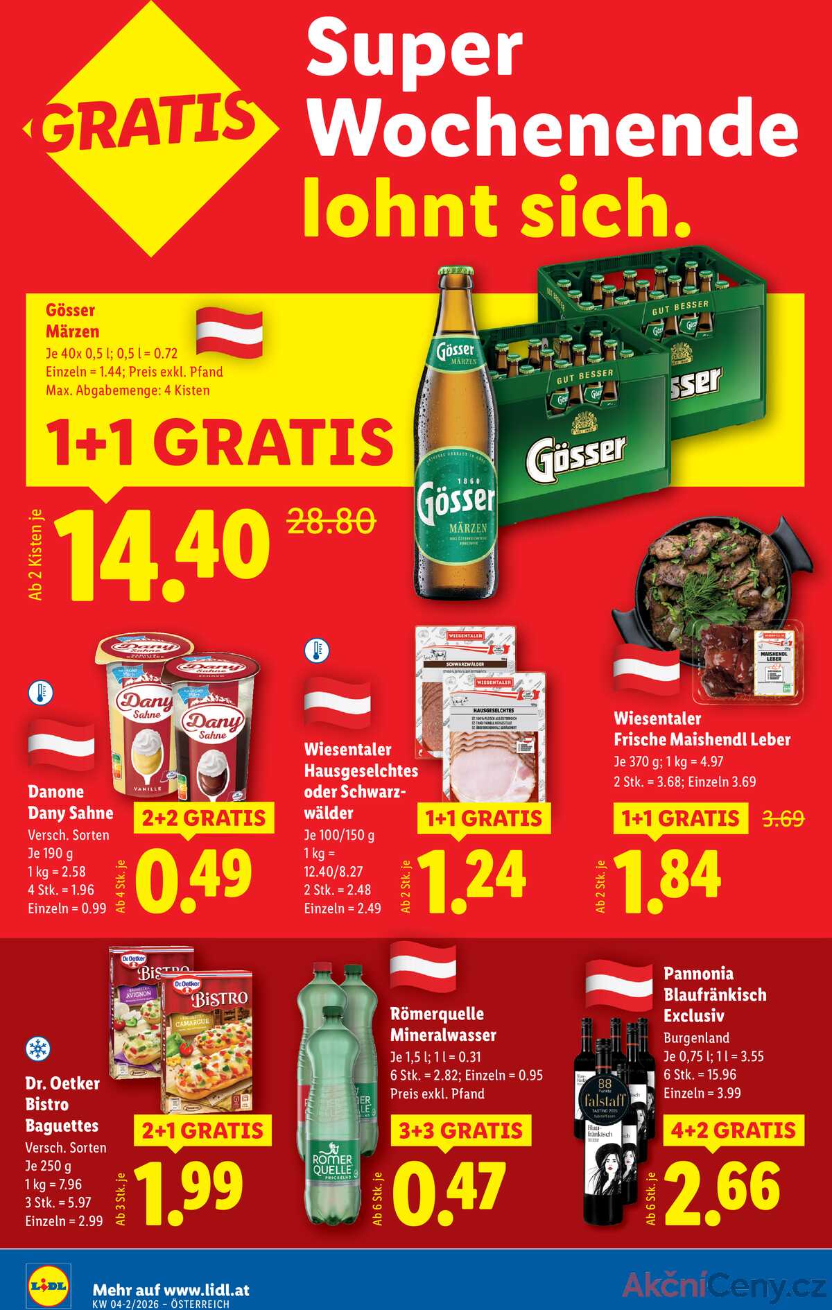 Leták Lidl Rakousko 22.1.-28.1.2026 strana 10