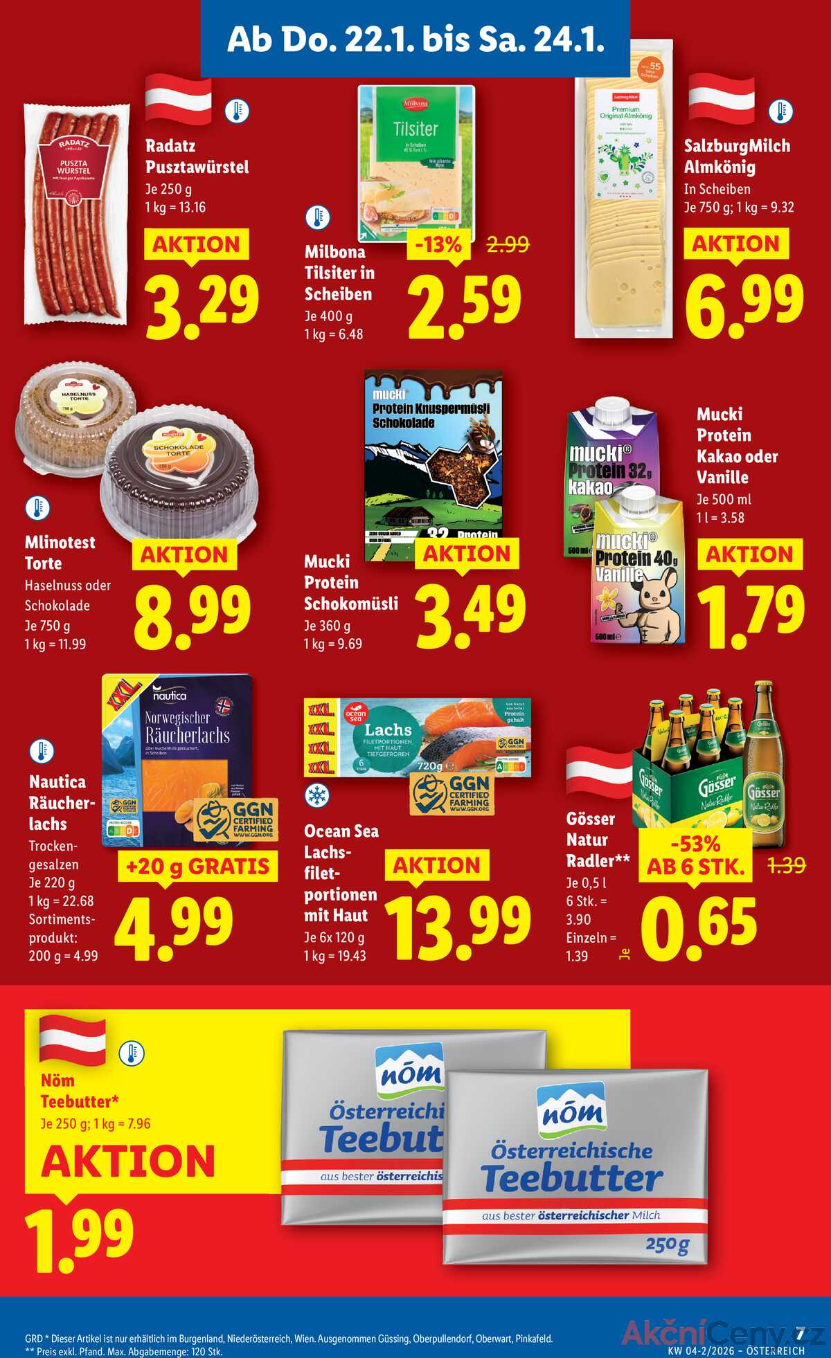 Leták Lidl Rakousko 22.1.-28.1.2026 strana 11