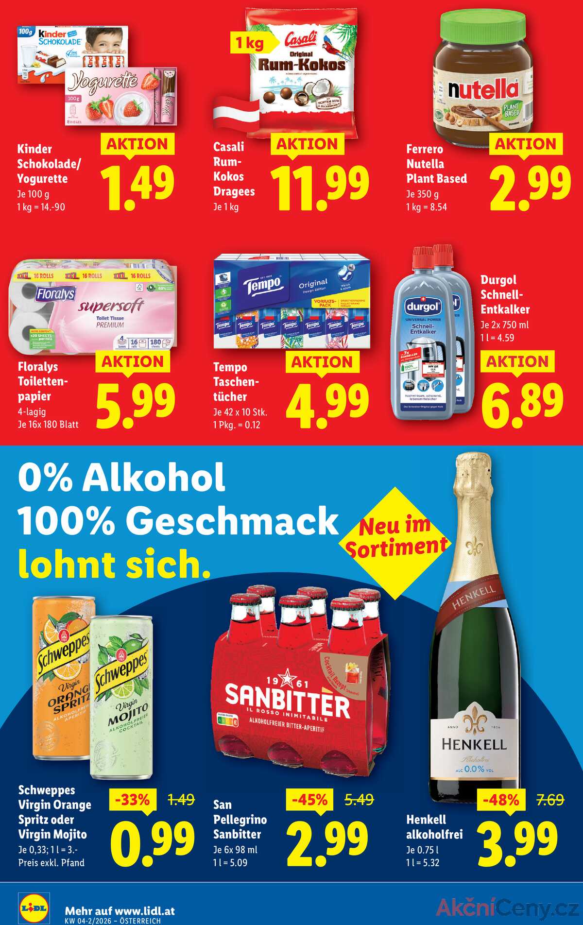 Leták Lidl Rakousko 22.1.-28.1.2026 strana 12