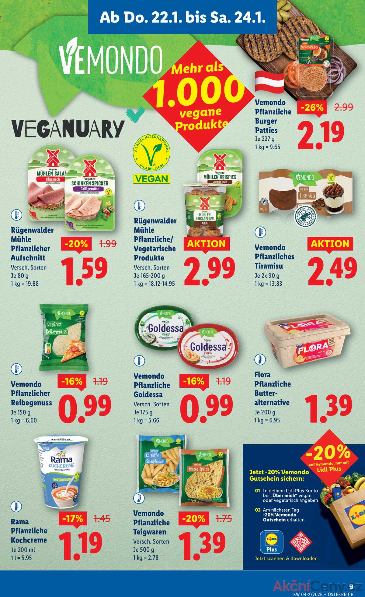 Leták Lidl Rakousko 22.1.-28.1.2026 strana 13