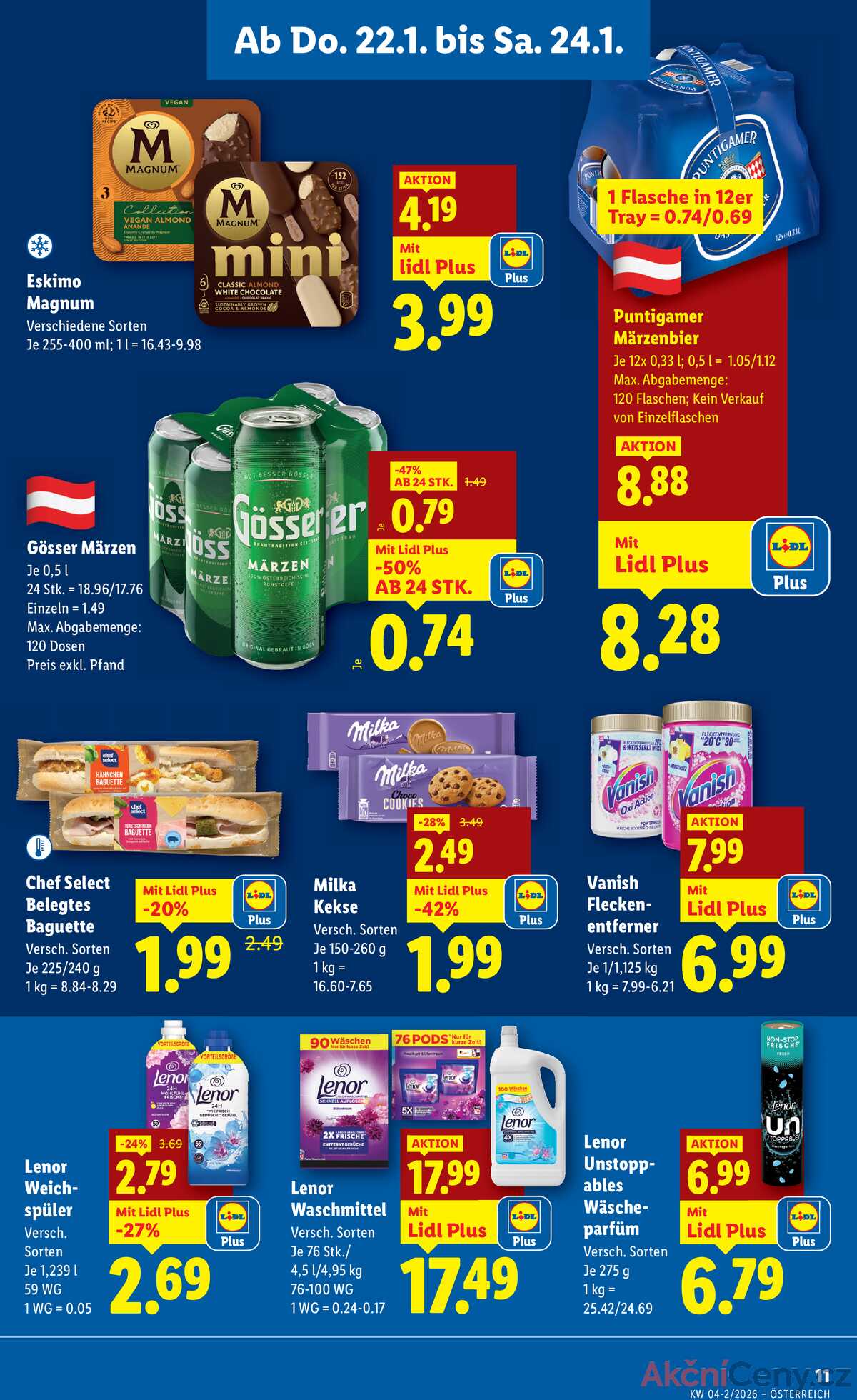 Leták Lidl Rakousko 22.1.-28.1.2026 strana 15
