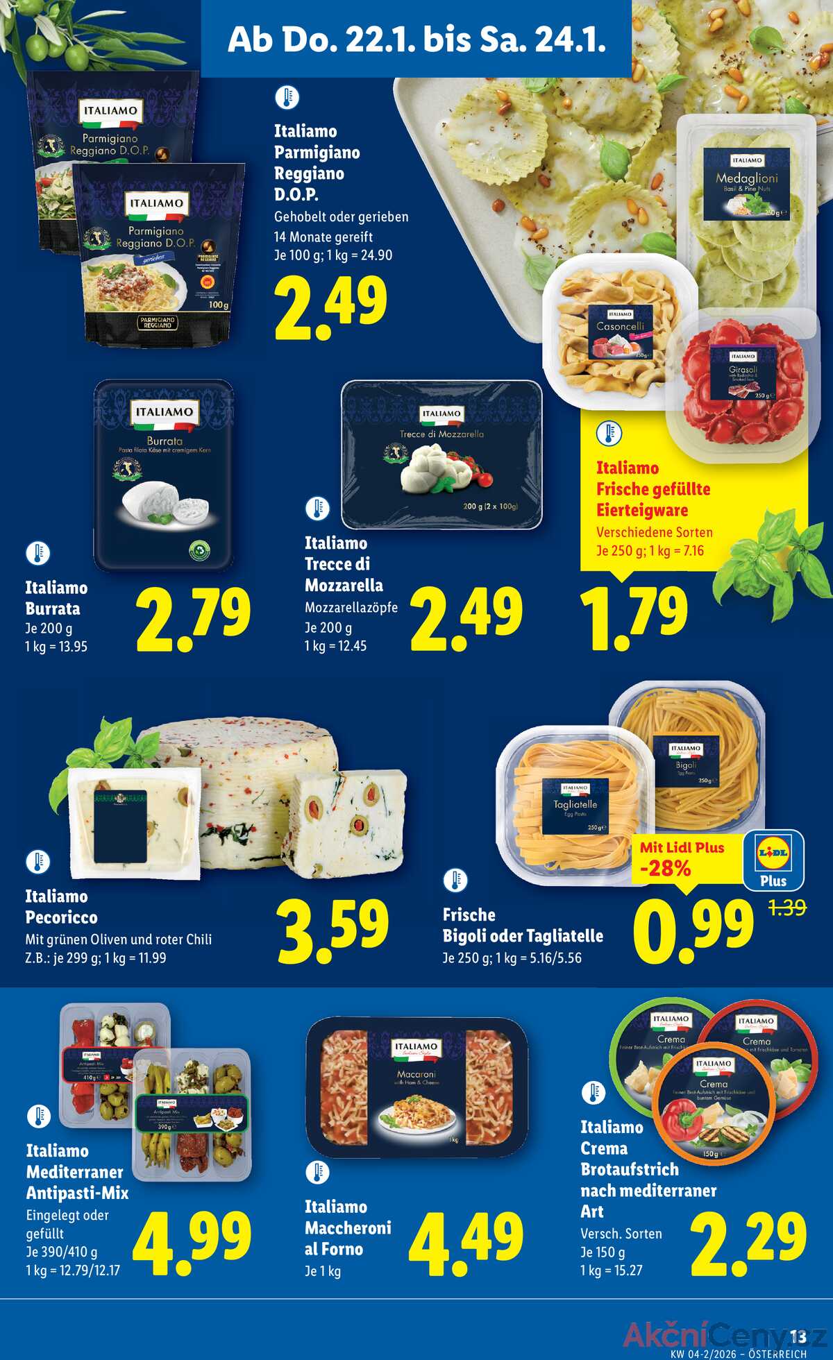 Leták Lidl Rakousko 22.1.-28.1.2026 strana 17