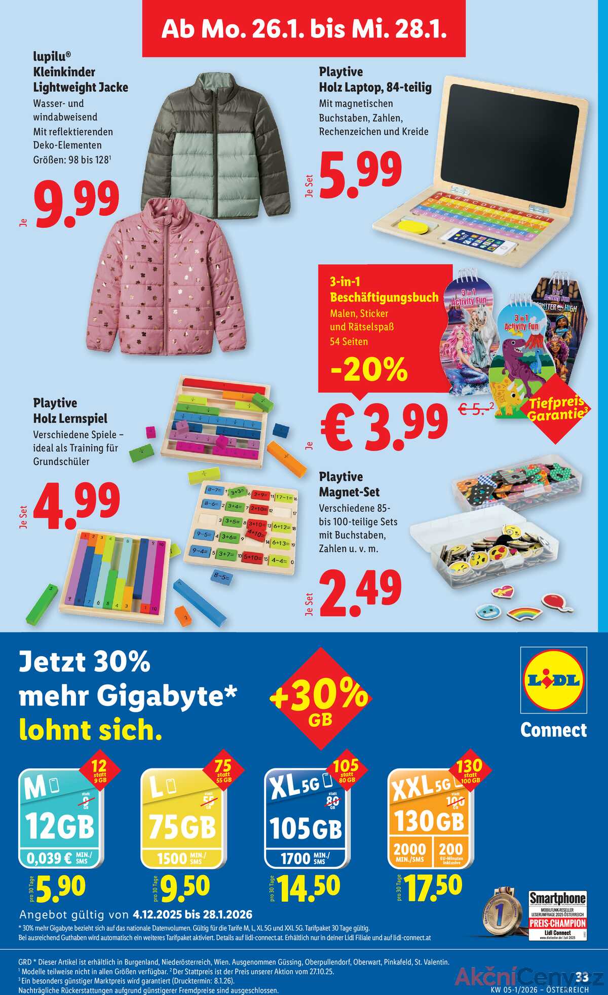 Leták Lidl Rakousko 22.1.-28.1.2026 strana 39