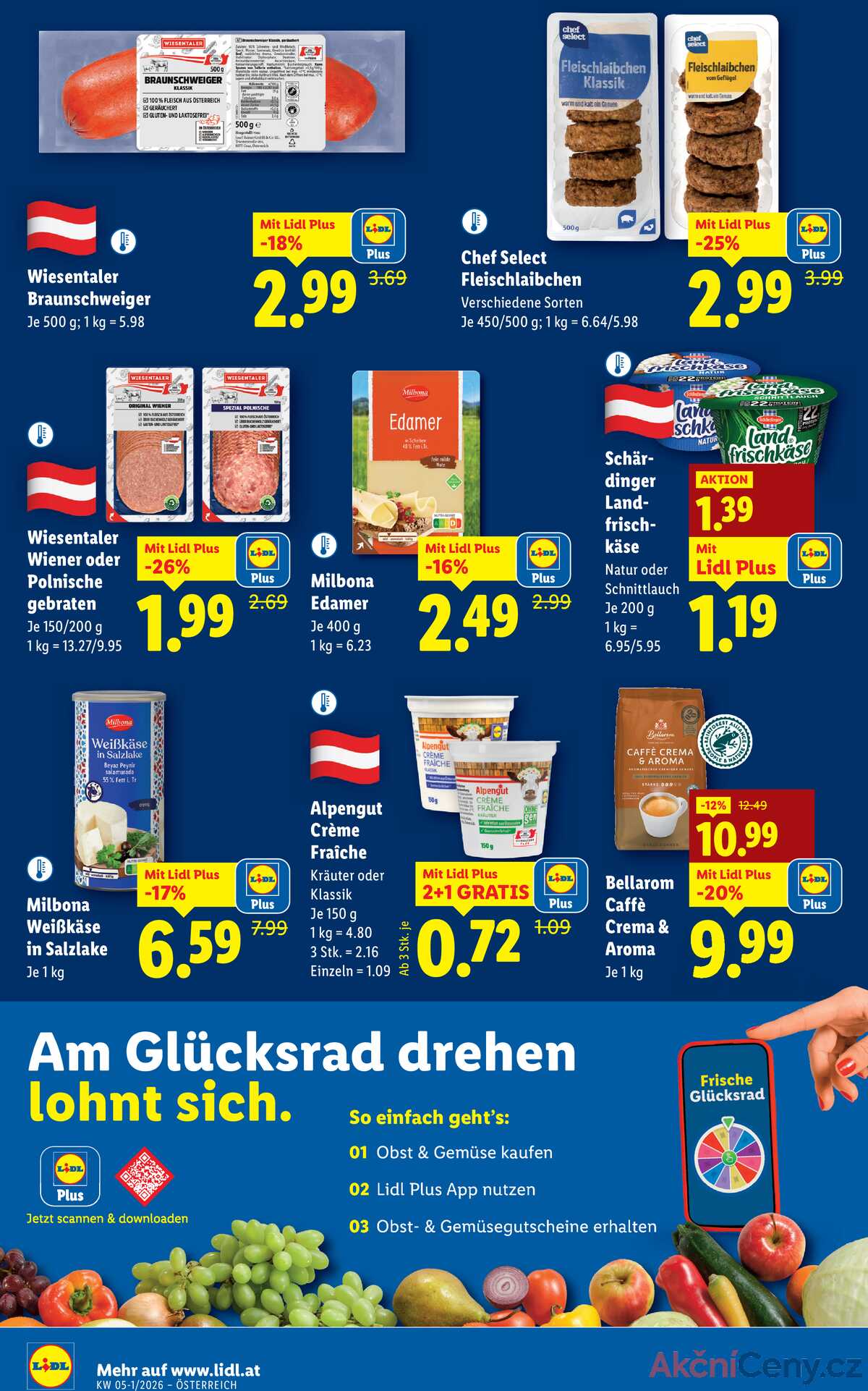 Leták Lidl Rakousko 22.1.-28.1.2026 strana 42