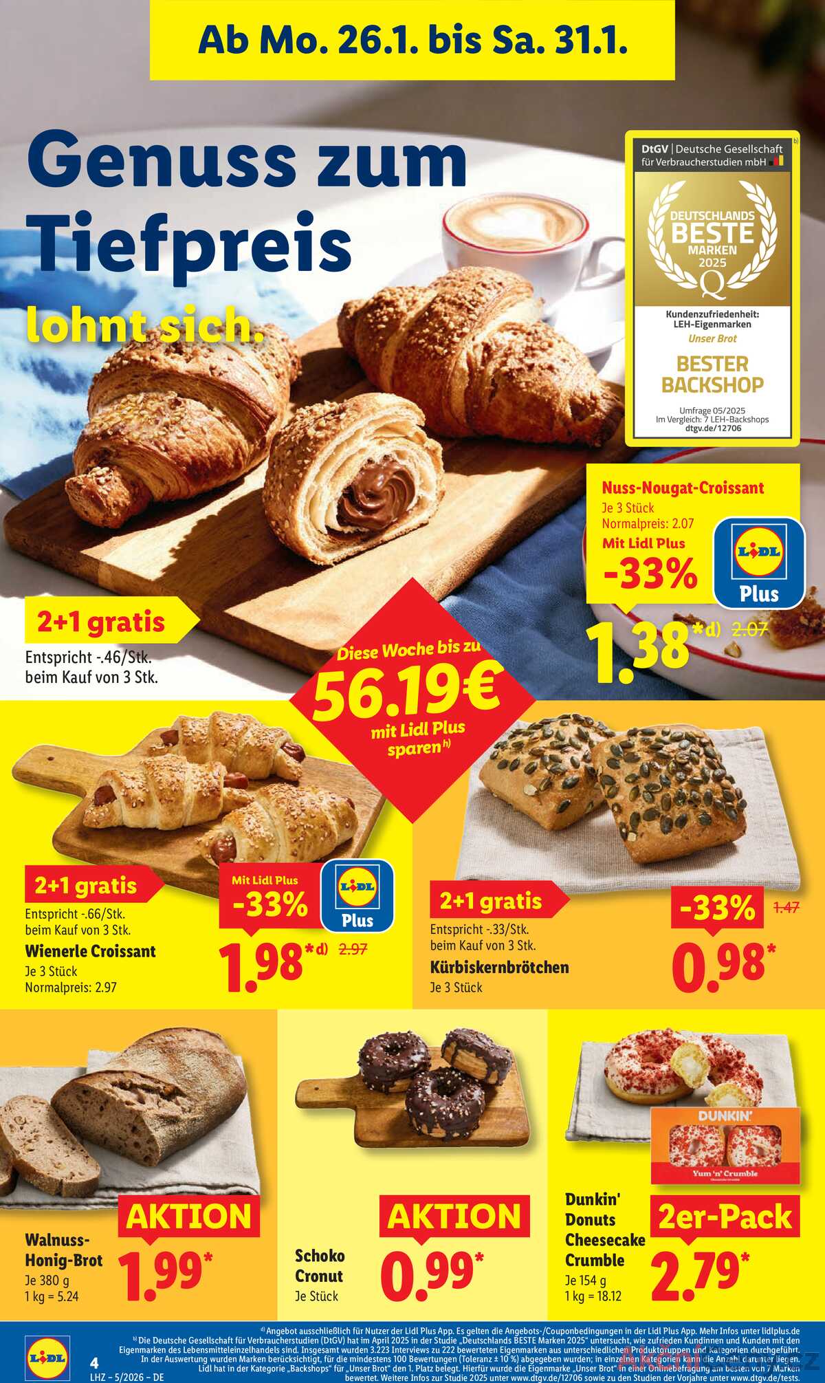 Leták Lidl Německo 26.1.-31.1.2026 strana 14