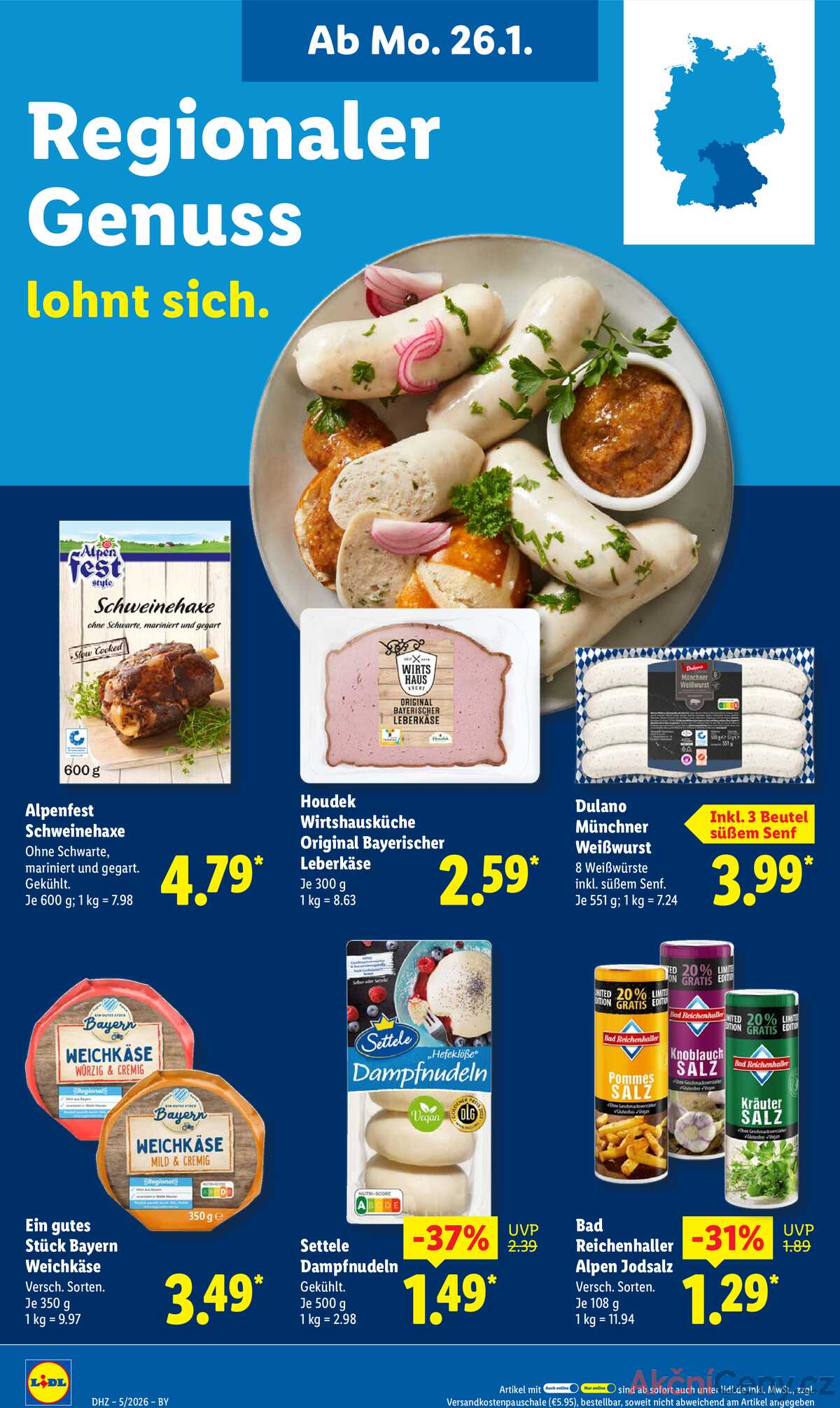Leták Lidl Německo 26.1.-31.1.2026 strana 16