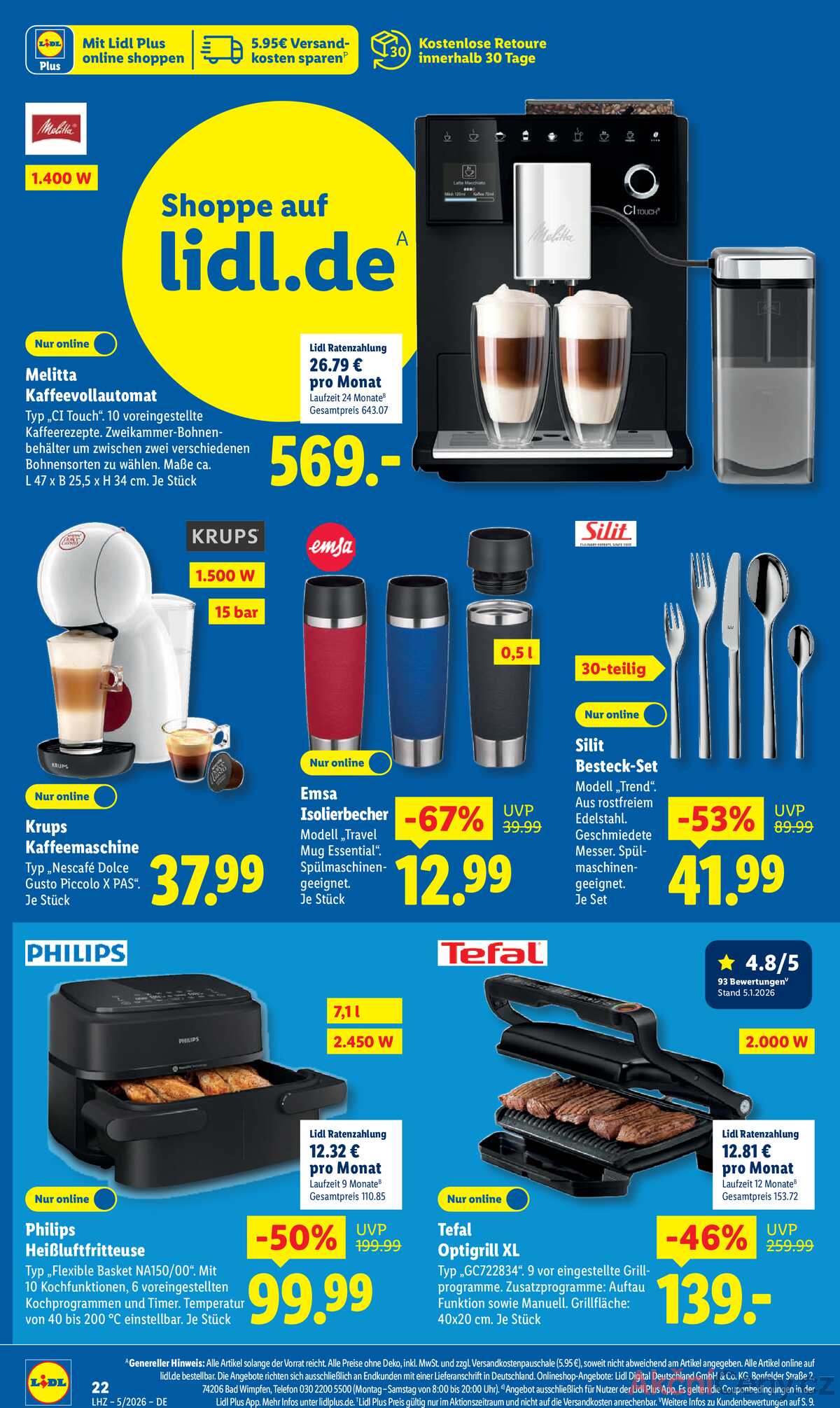 Leták Lidl Německo 26.1.-31.1.2026 strana 44