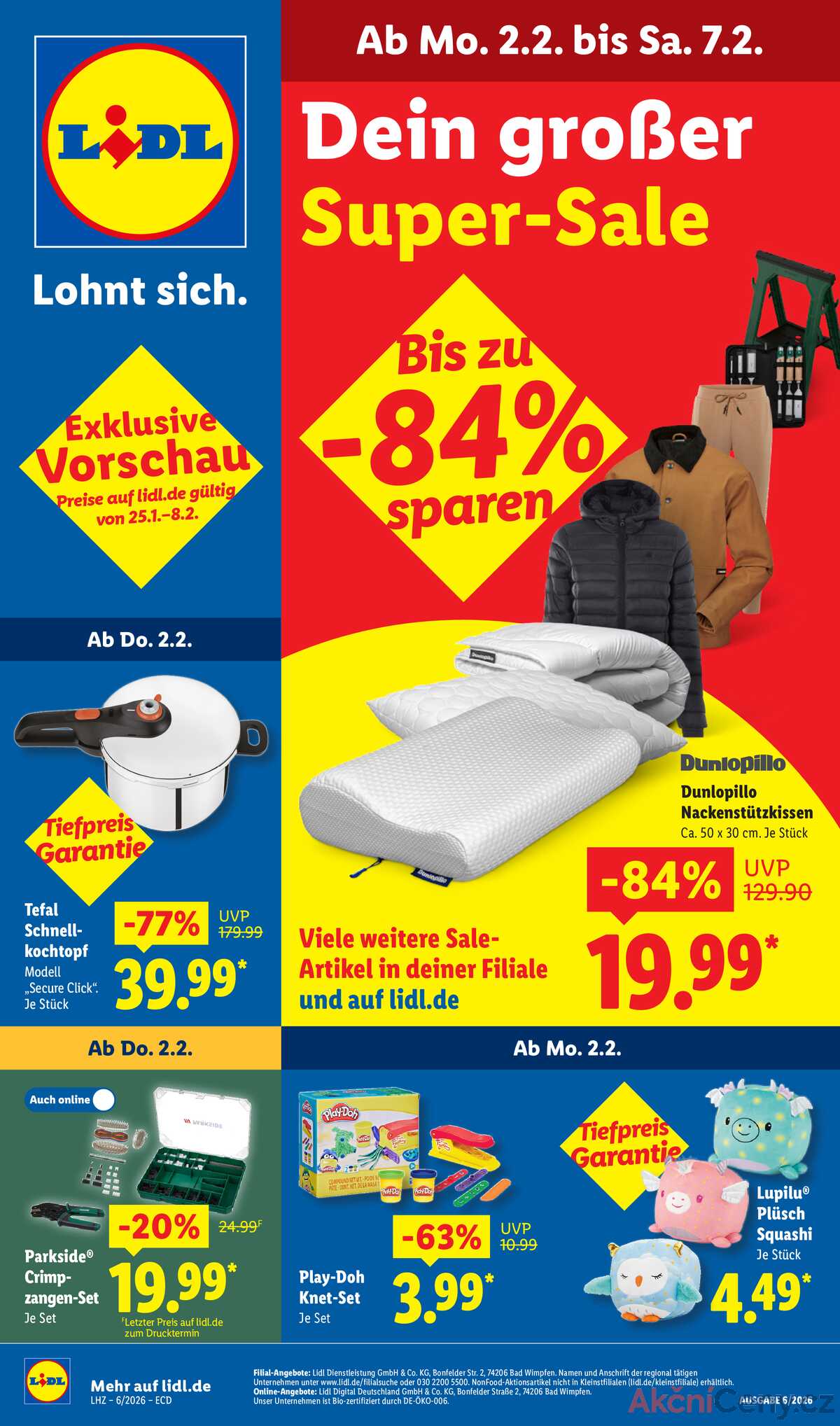 Leták Lidl Německo 2.2.-7.2.2026 strana 1