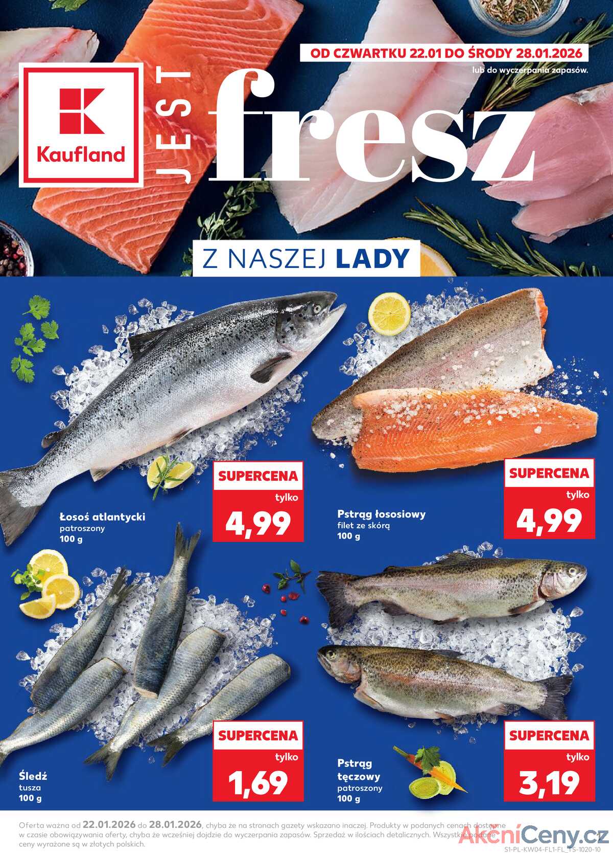 Leták Kaufland Polsko 22.1.-28.1.2026 strana 1