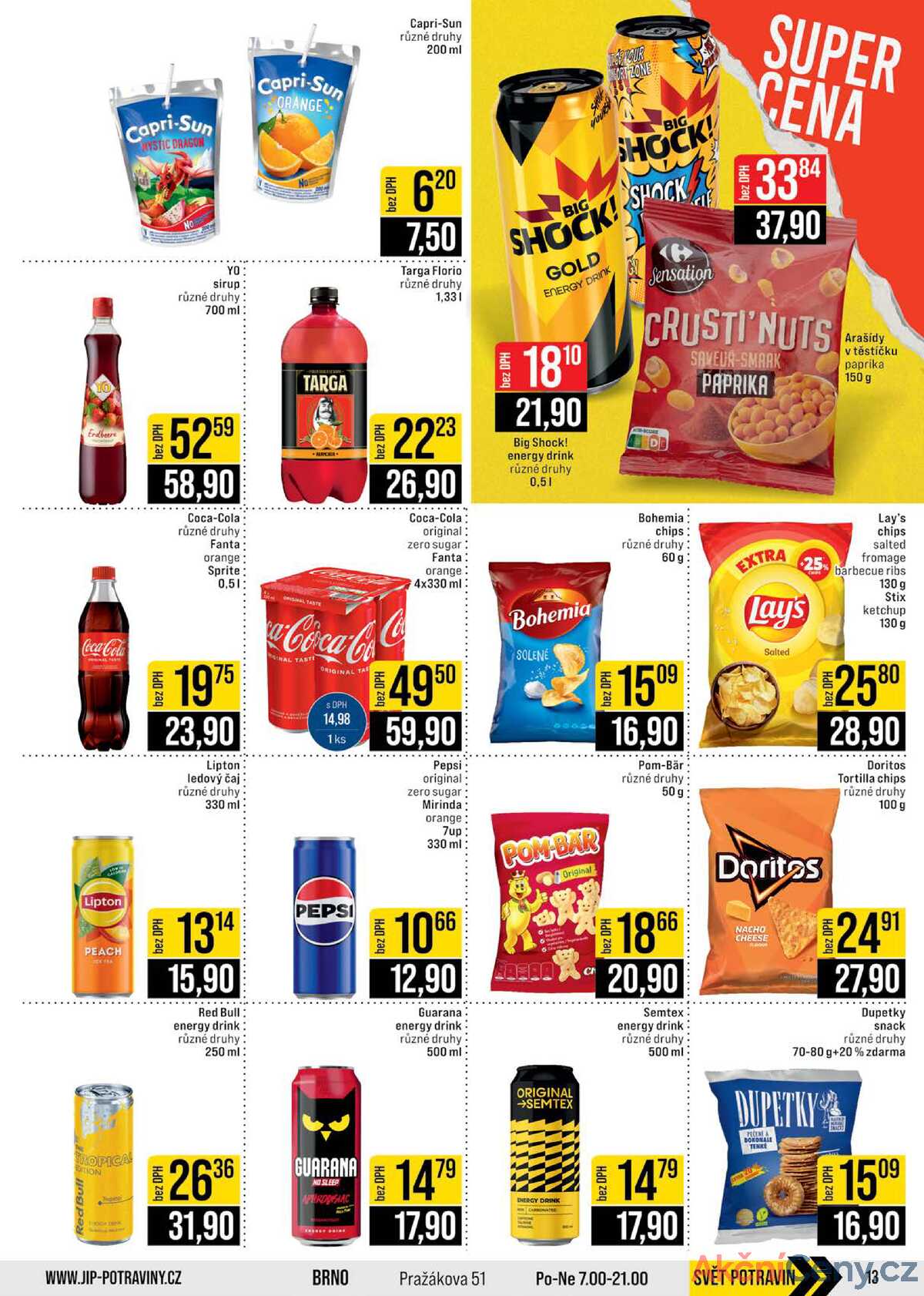 JIP Cash & Carry Brno, Praha, Ostrava, Jilemnice, Pardubice, Ostrava, Karlovy Vary, Olomouc a Zlín od 21.1. do 27.1.2026 strana 13