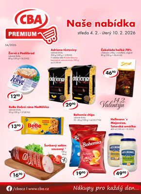 CBA prodejní družstvo letáky