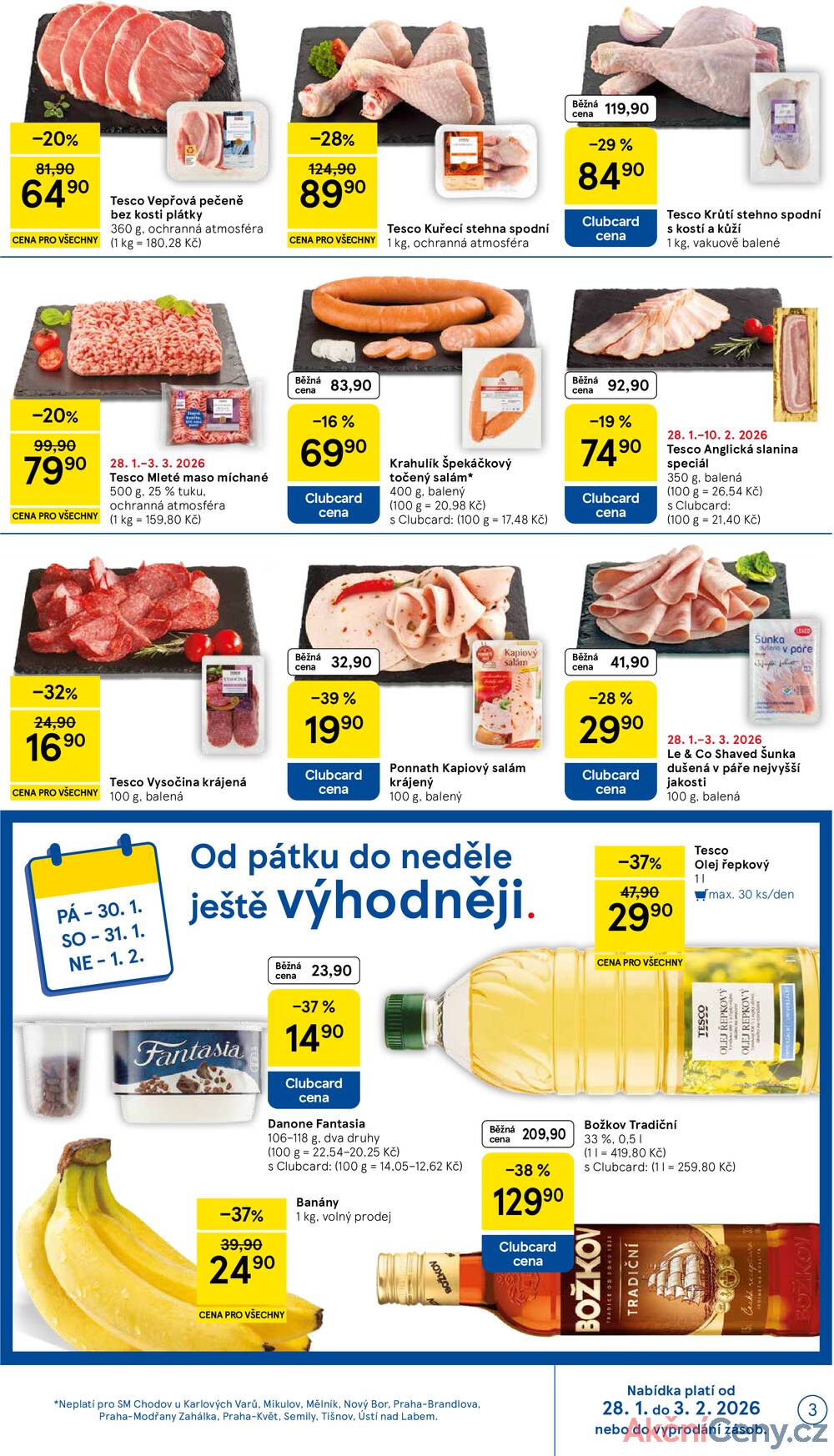 Tesco supermarkety od 28.1. do 3.2.2026